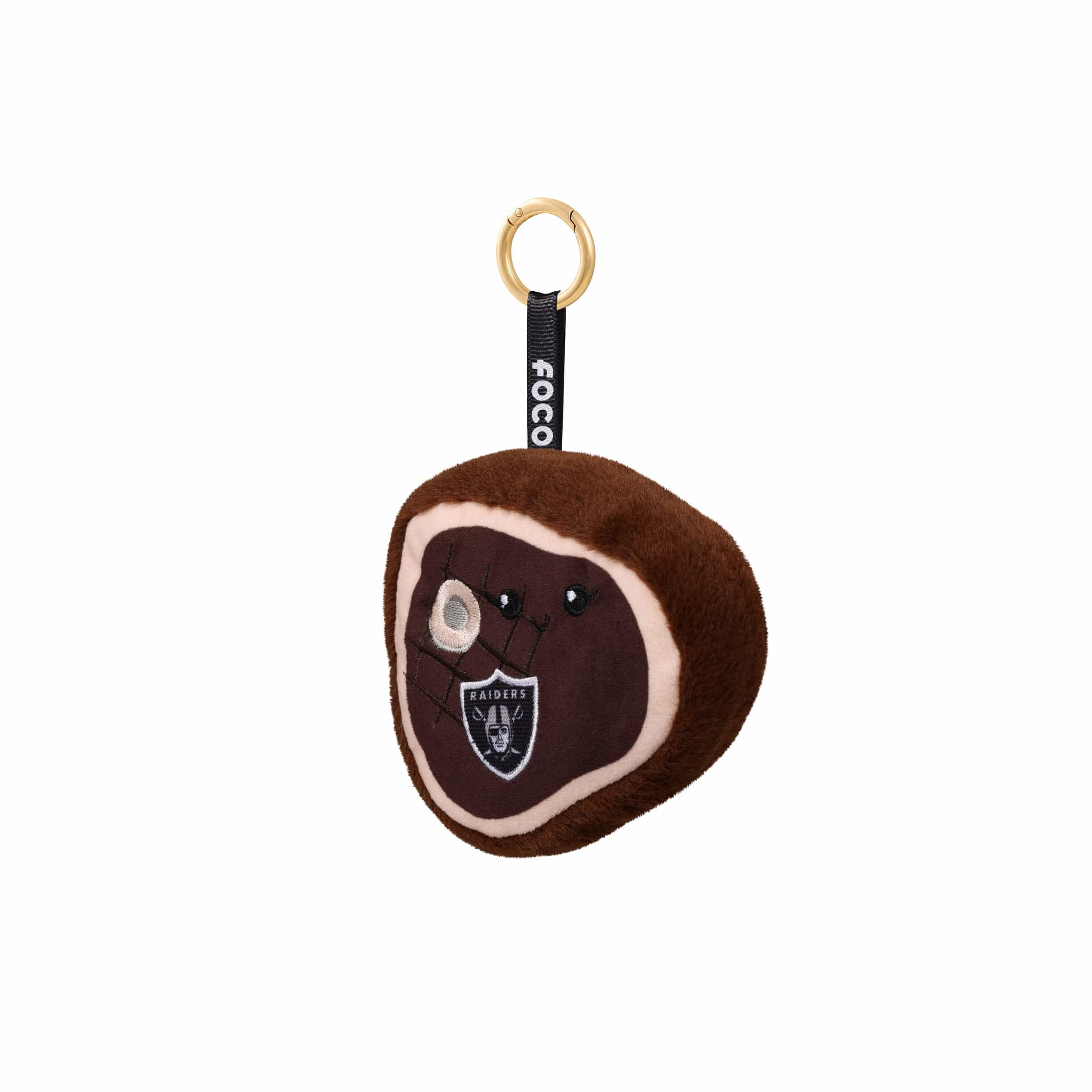 Las Vegas Raiders NFL Plush Food Bag Charm Keychain - Image 3