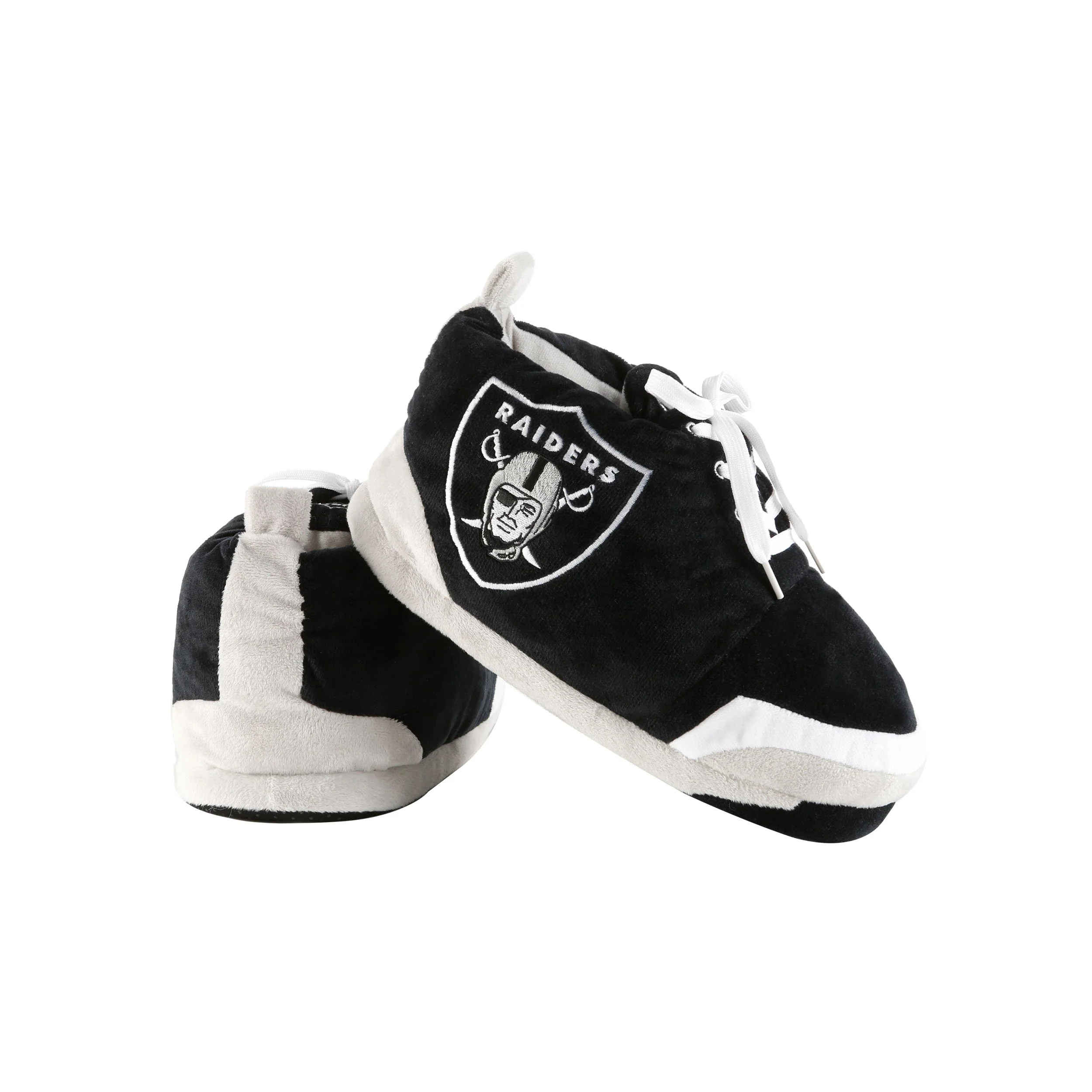 Las Vegas Raiders NFL Plush Sneaker Slipper - Image 3