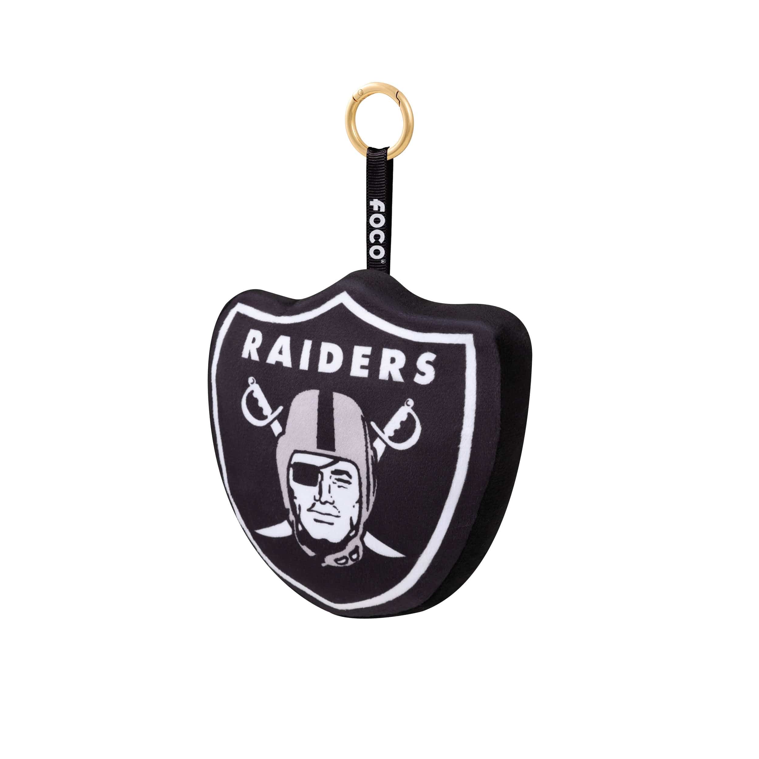 Las Vegas Raiders NFL Plush Team Logo Bag Charm Keychain - Image 3