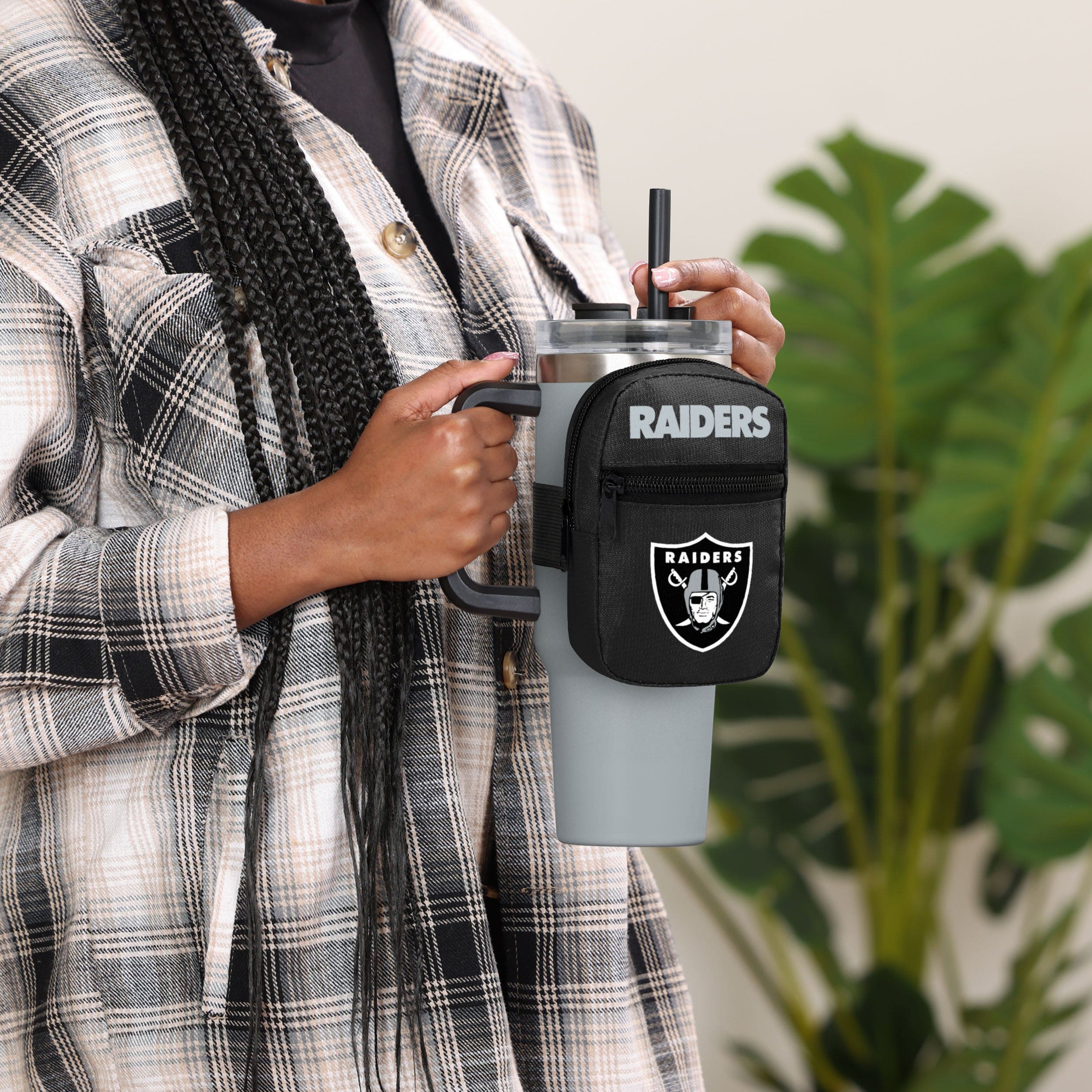 Las Vegas Raiders NFL Primary Logo Tumbler Fanny Pack - Image 4