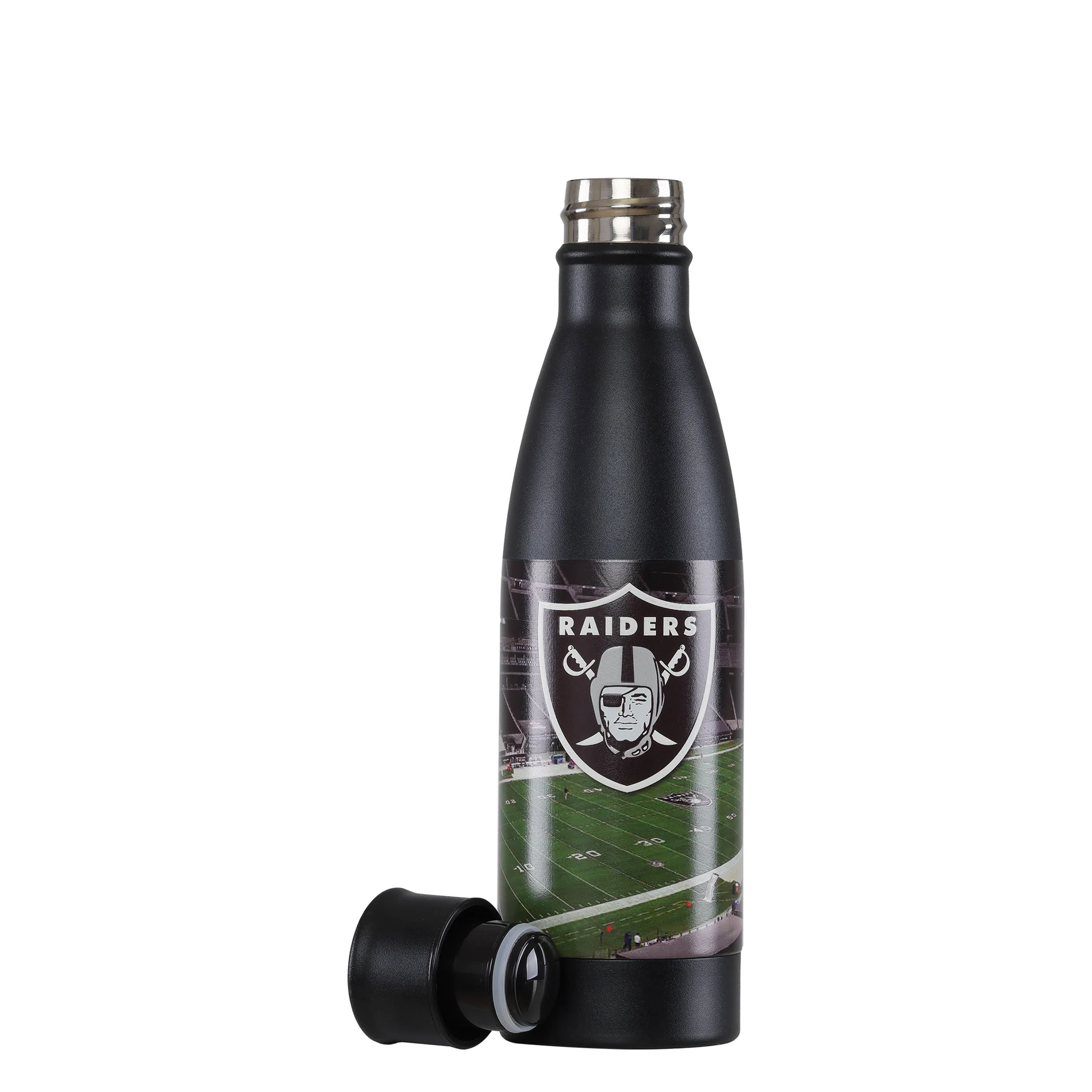 Las Vegas Raiders NFL Primetime Metal 18 oz Bottle - Image 3