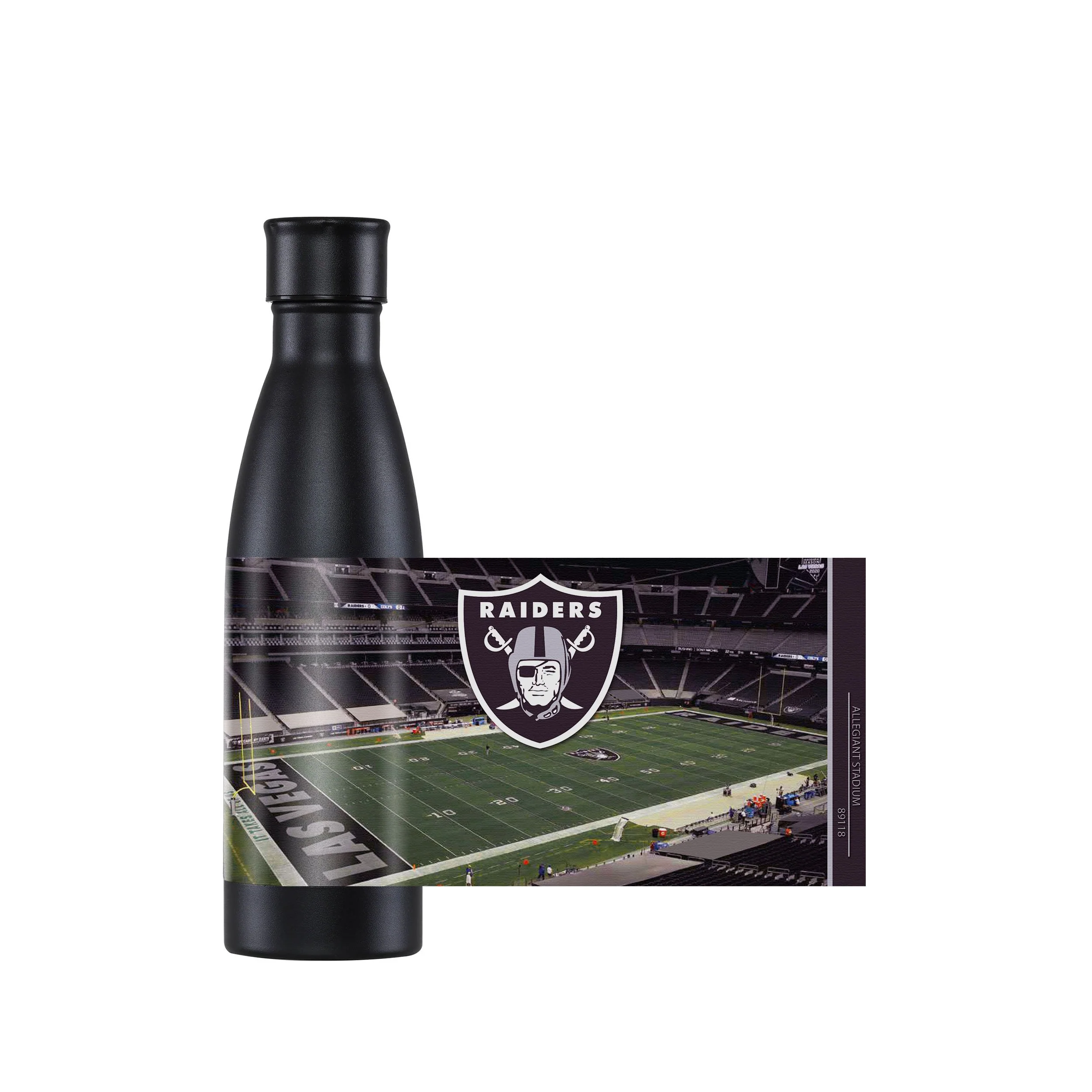 Las Vegas Raiders NFL Primetime Metal 18 oz Bottle - Image 4