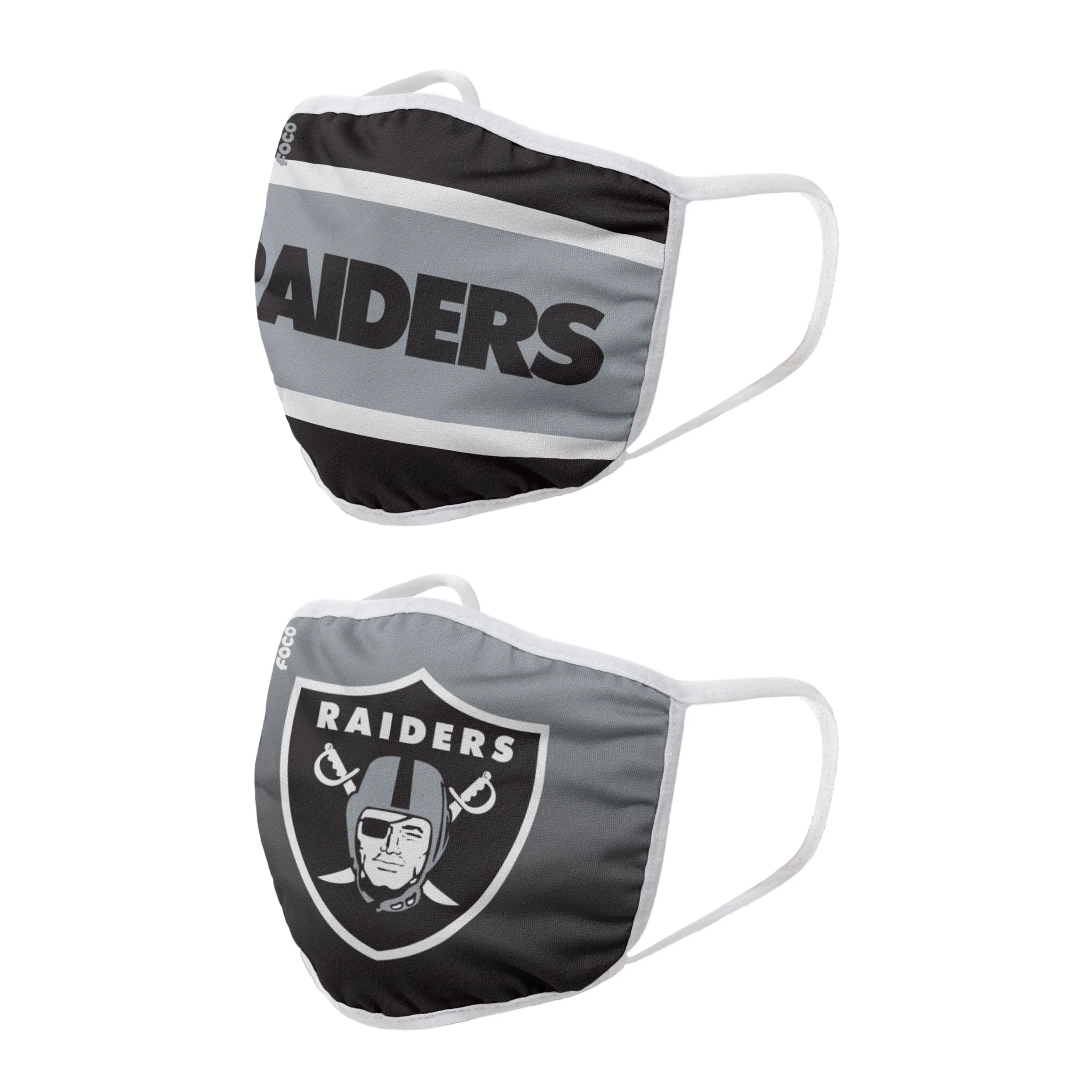 Las Vegas Raiders NFL Printed 2 Pack Face Cover - Image 2