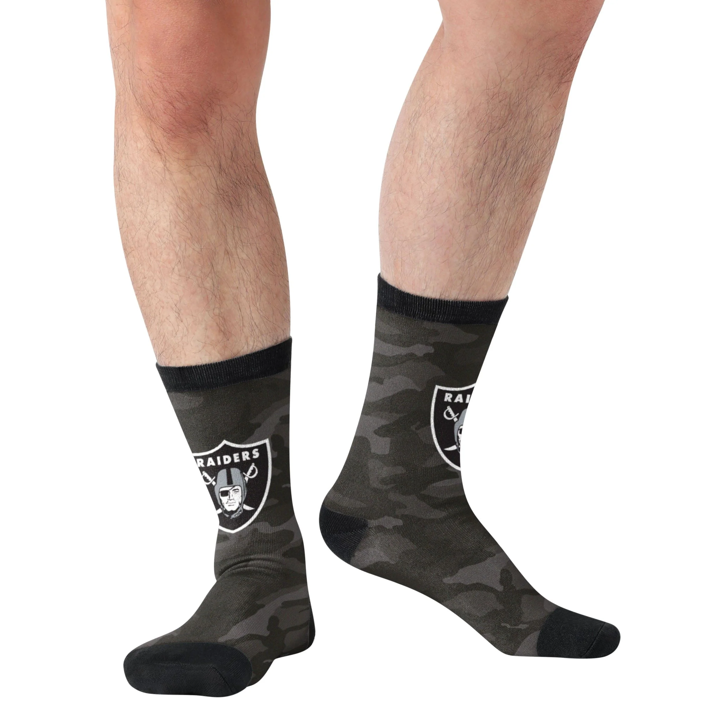 Las Vegas Raiders NFL Printed Camo Socks - Image 3