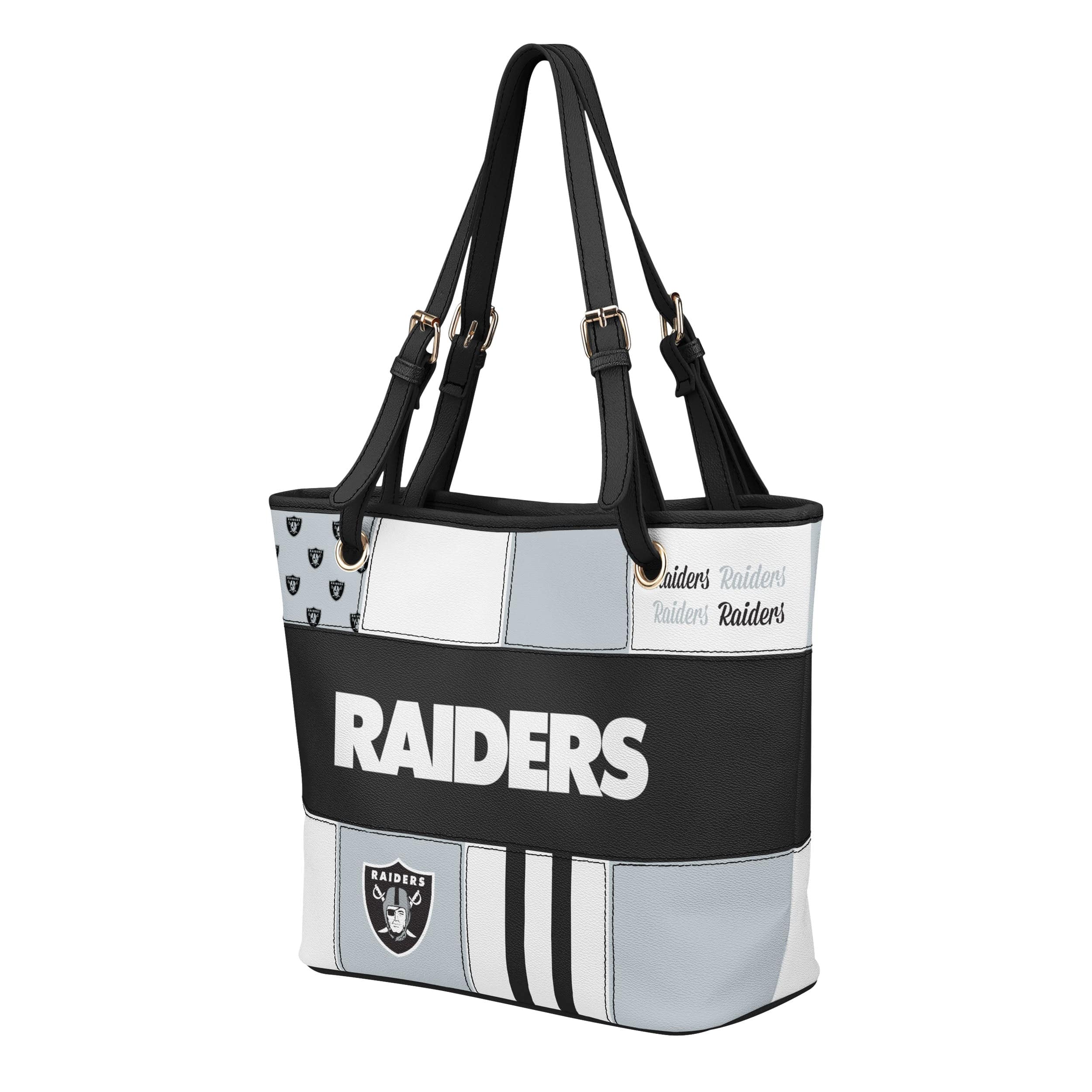 Las Vegas Raiders NFL Printed Collage Tote - Image 2