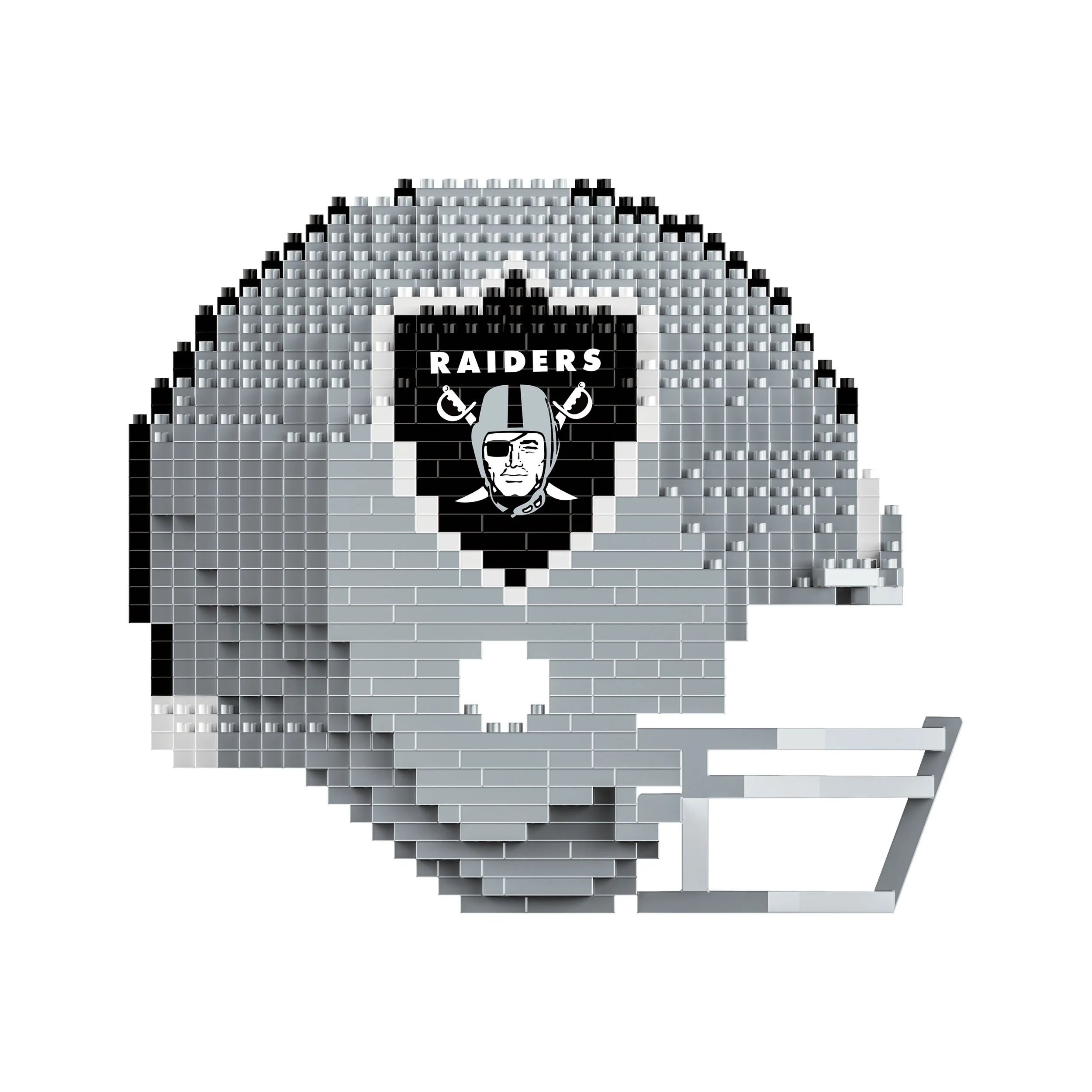 Las Vegas Raiders NFL Replica BRXLZ Mini Helmet - Image 2
