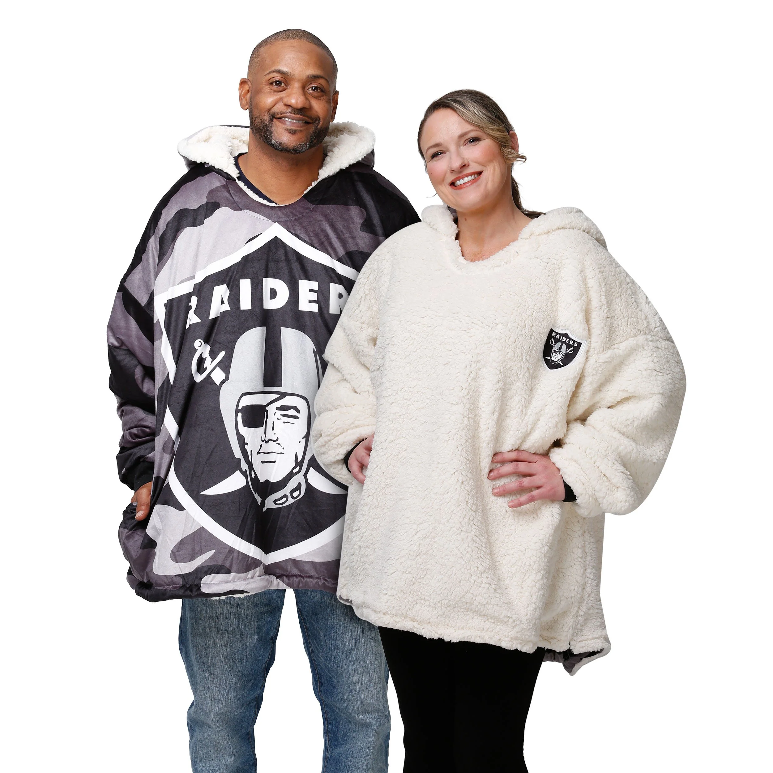 Las Vegas Raiders NFL Reversible Team Color Camo Hoodeez