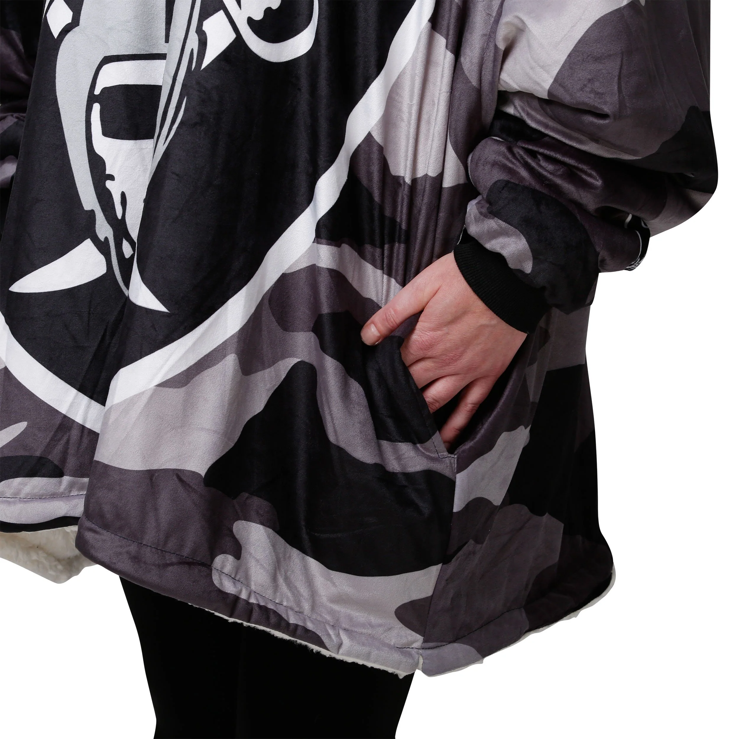Las Vegas Raiders NFL Reversible Team Color Camo Hoodeez - Image 6