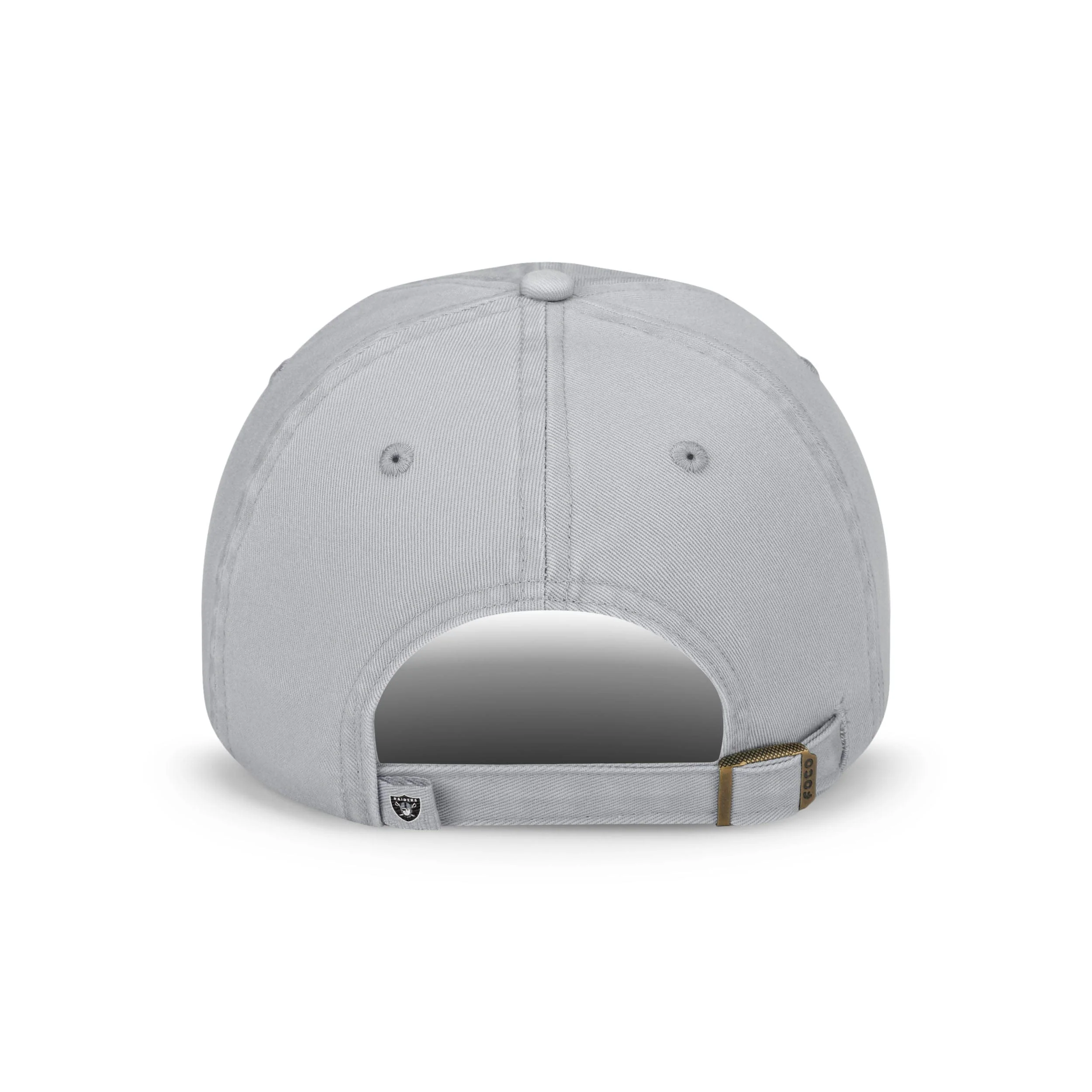 Las Vegas Raiders NFL Silver Primary Logo Casual Cap - Image 3