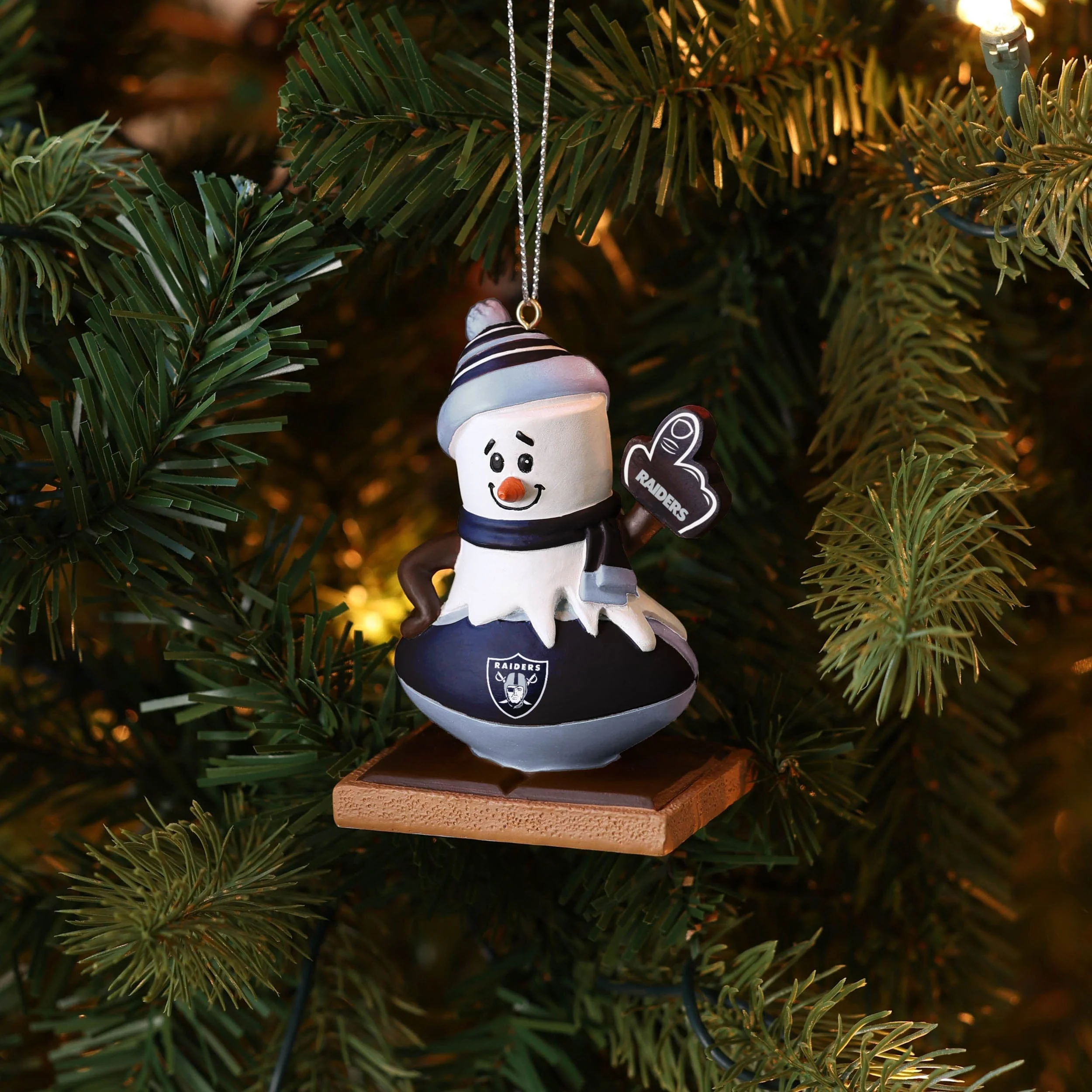 Las Vegas Raiders NFL Smore On Ball Ornament - Image 4
