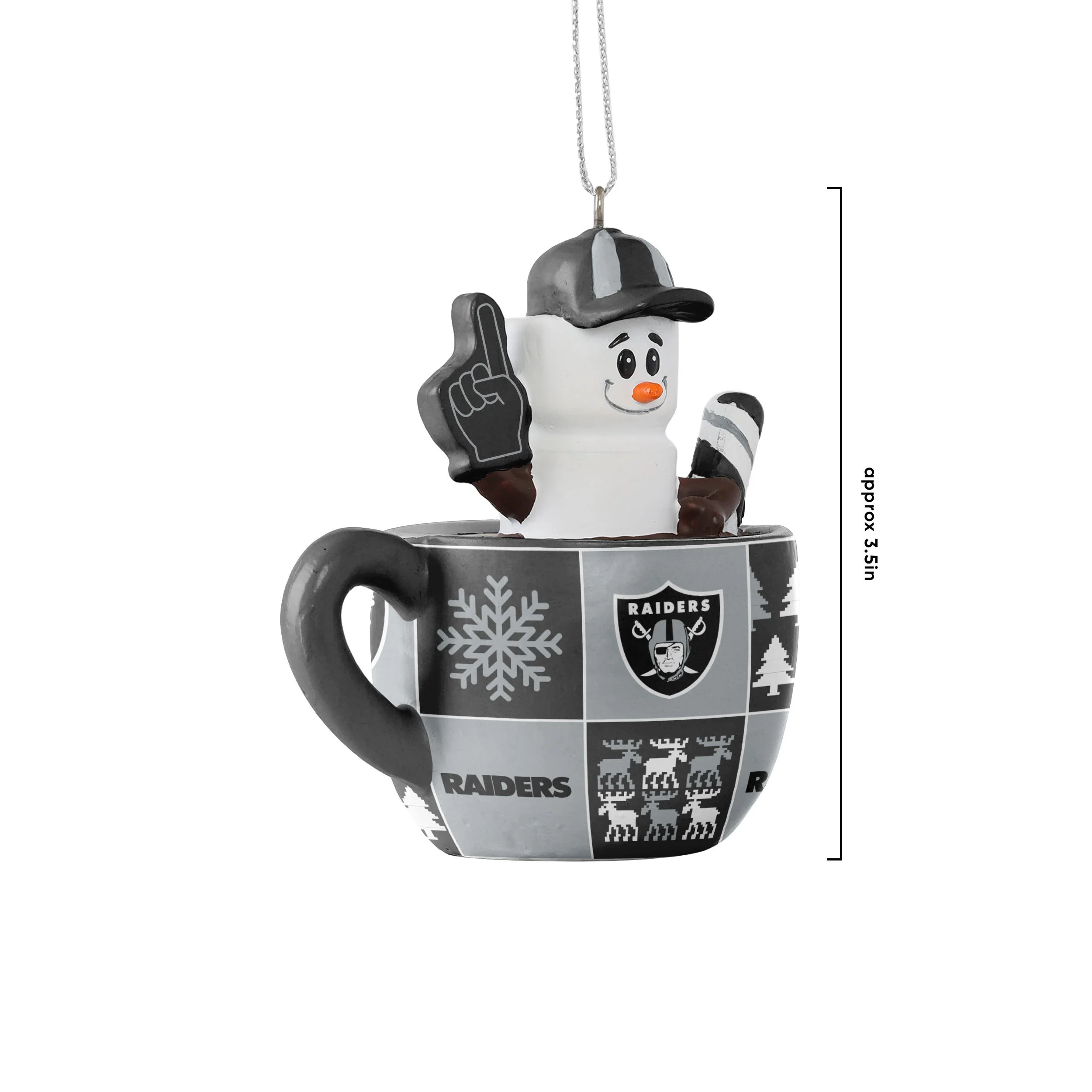 Las Vegas Raiders NFL Smores Mug Ornament - Image 3