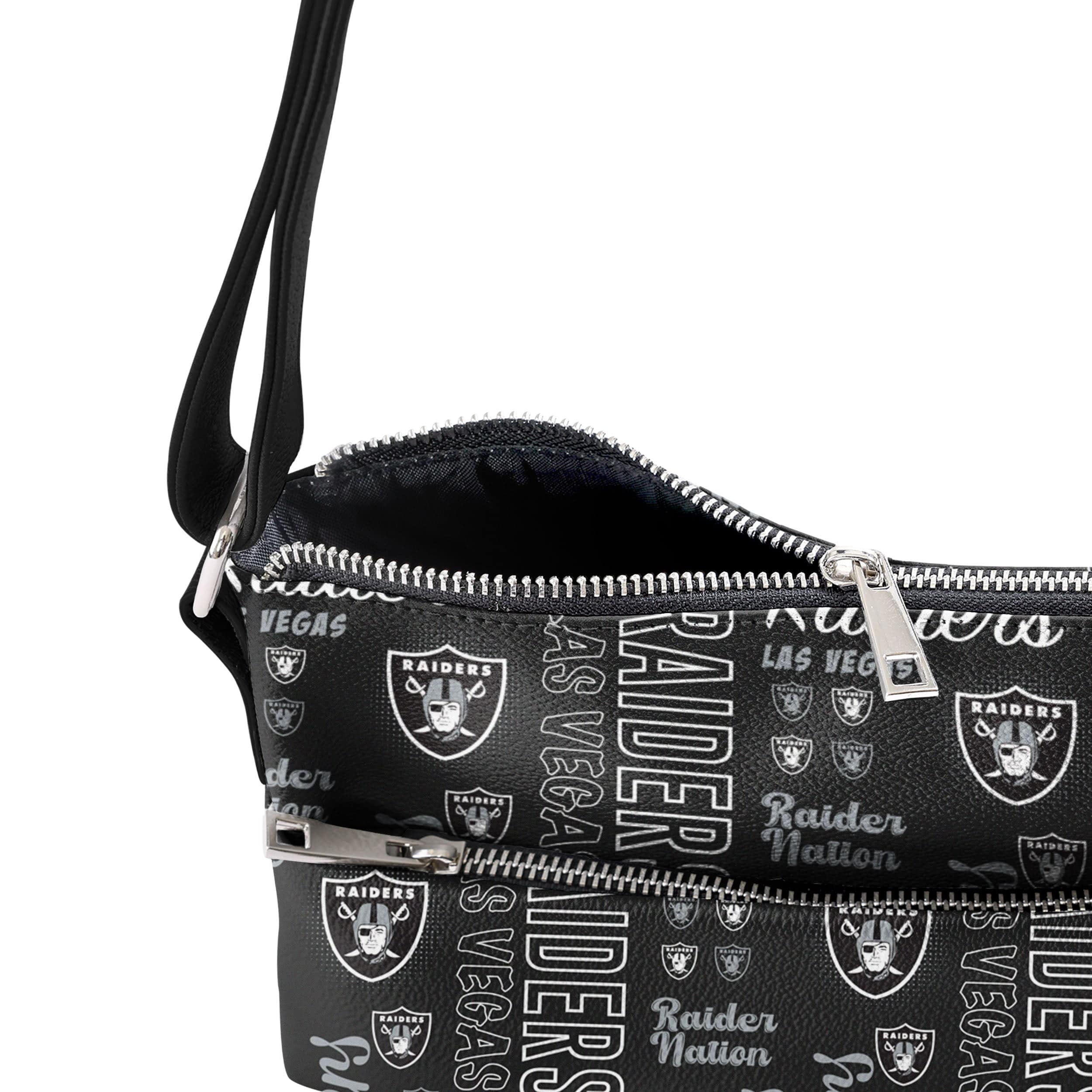 Las Vegas Raiders NFL Spirited Style Printed Collection Foldover Tote Bag - Image 4