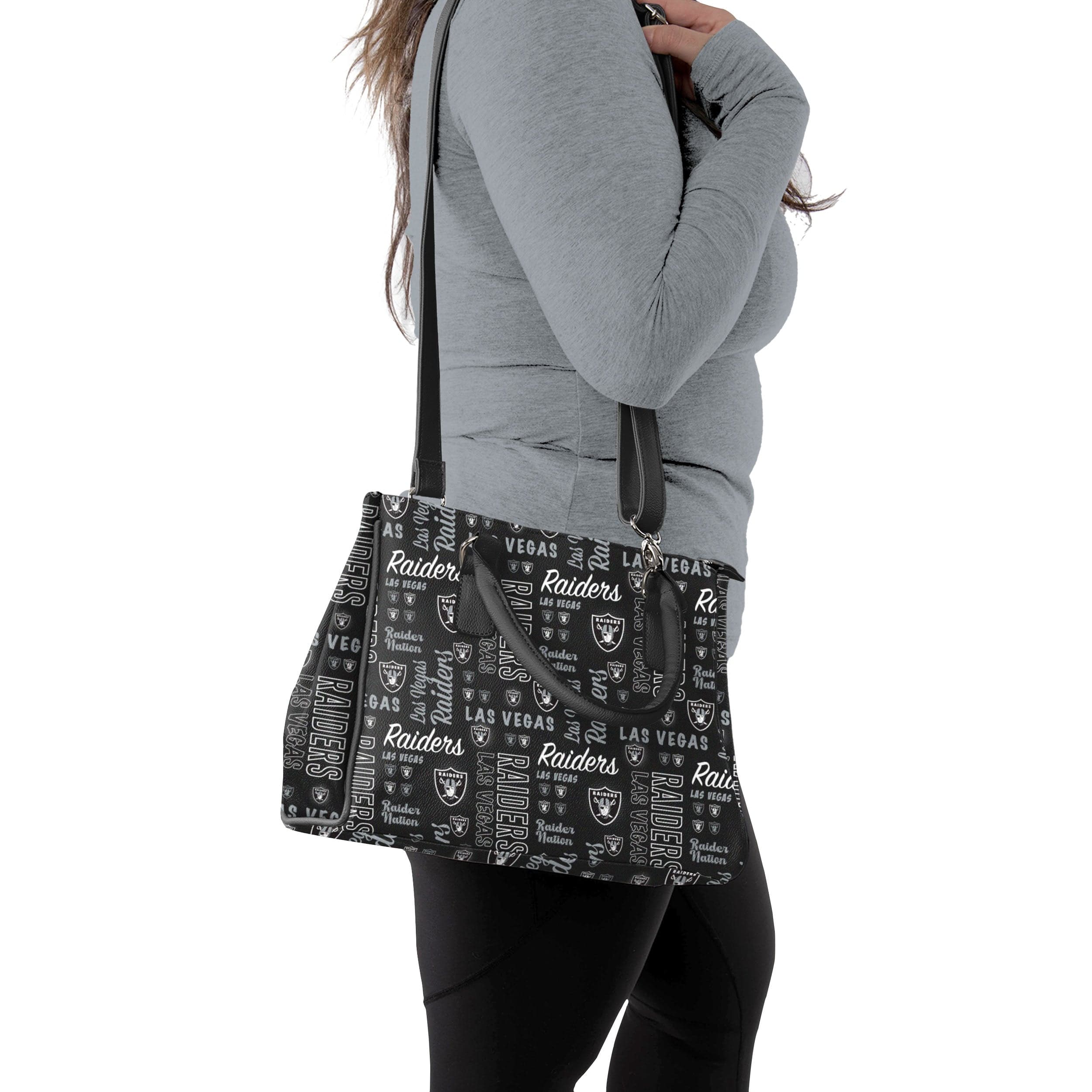 Las Vegas Raiders NFL Spirited Style Printed Collection Purse - Image 2