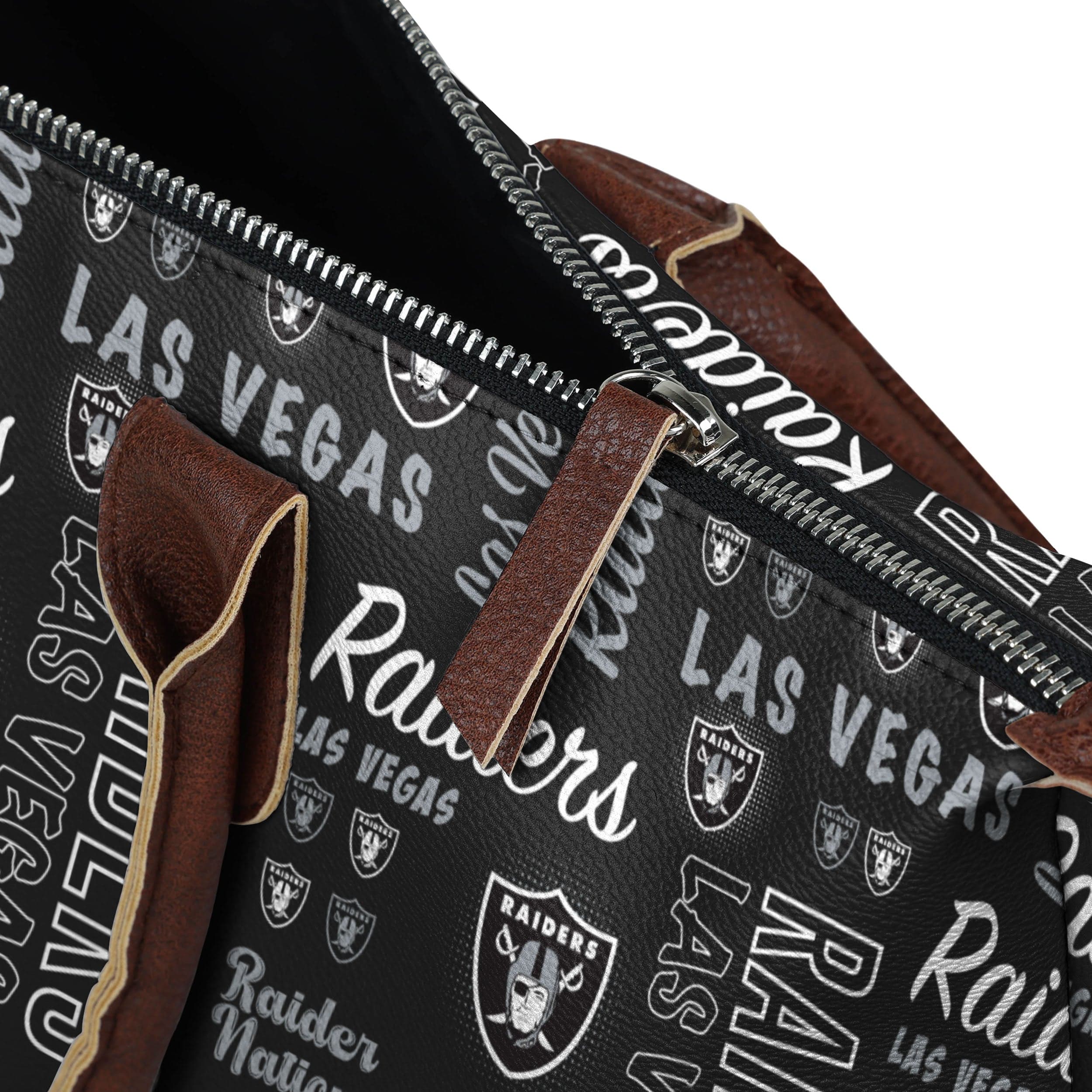 Las Vegas Raiders NFL Spirited Style Printed Collection Tote Bag - Image 4