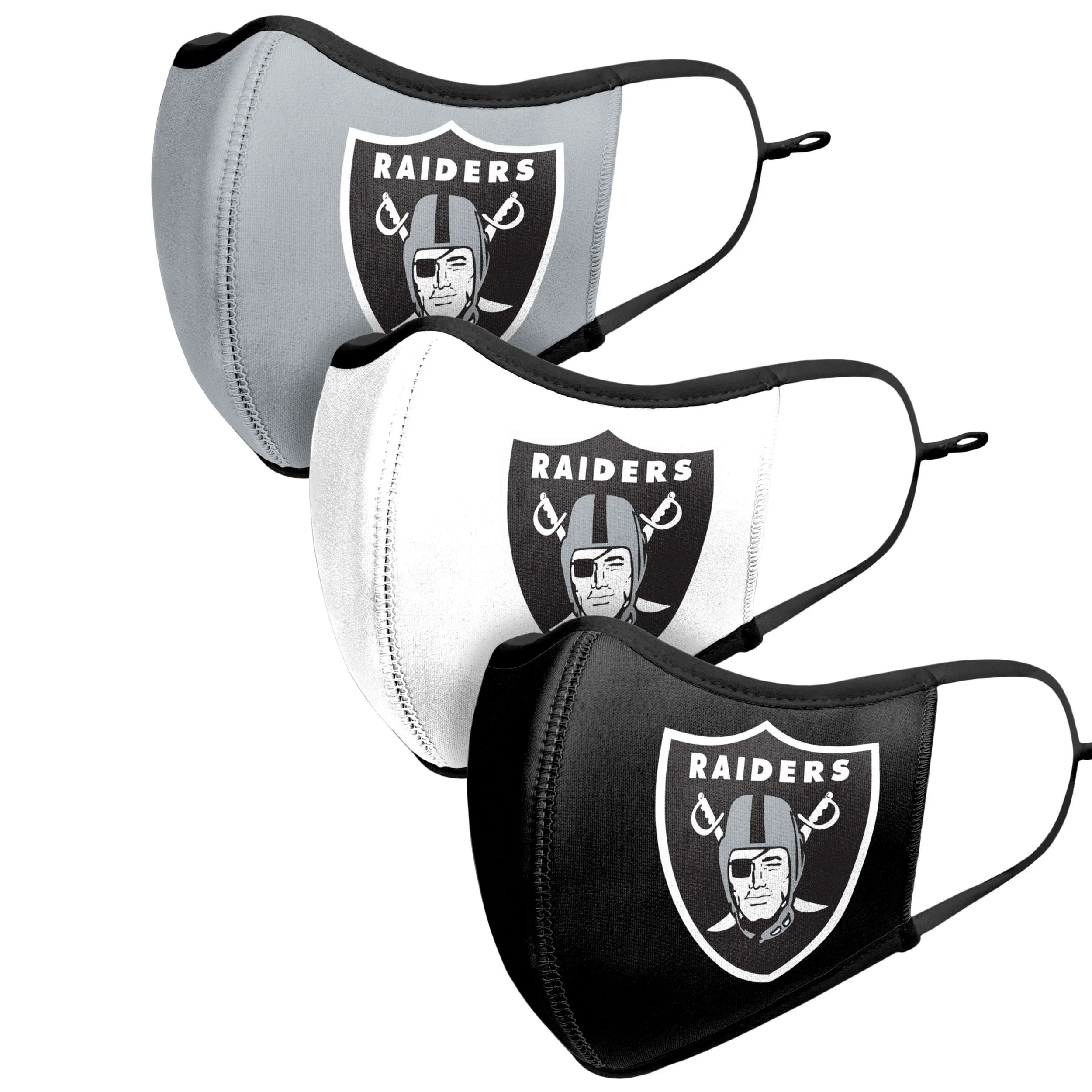 Las Vegas Raiders NFL Sport 3 Pack Face Cover - Image 4