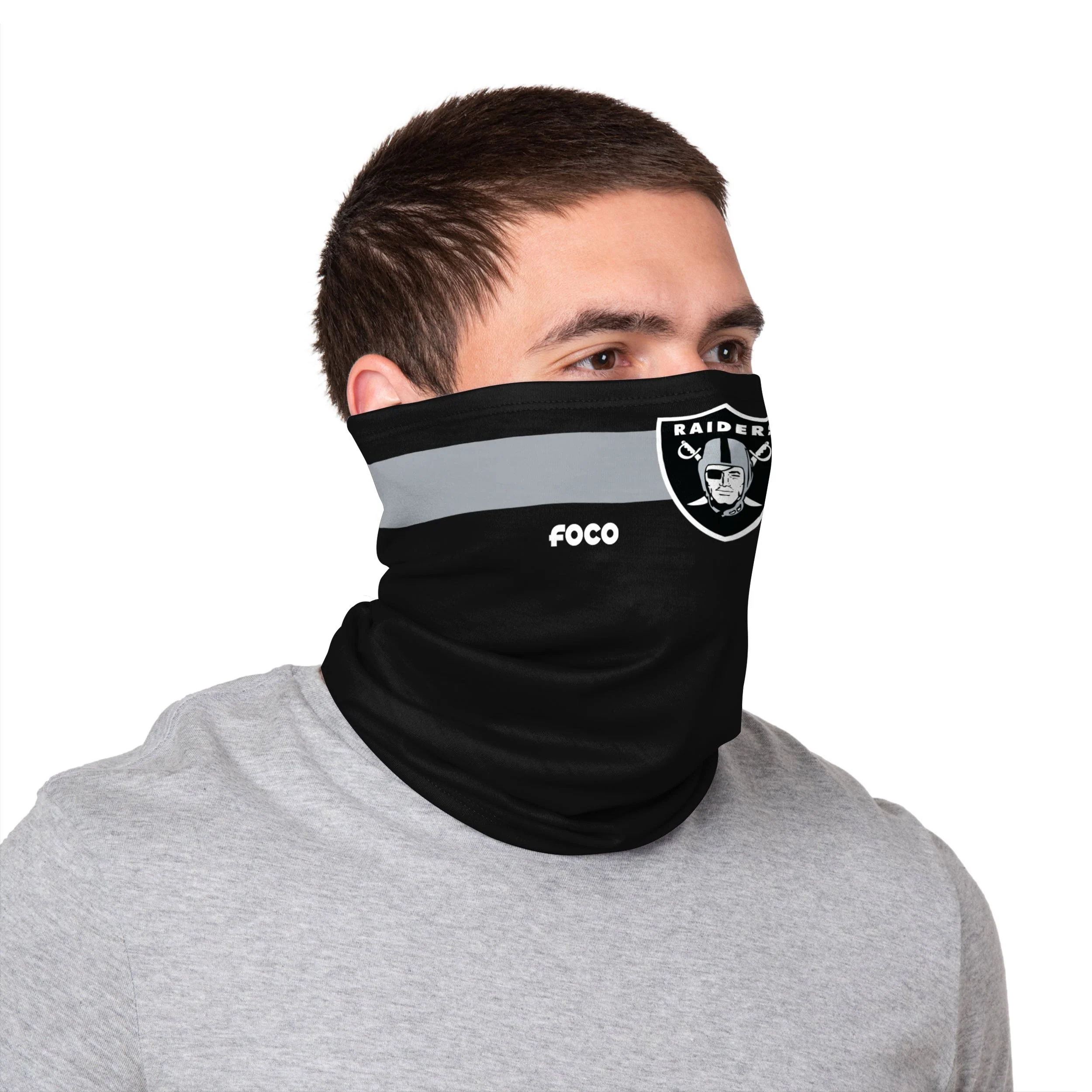 Las Vegas Raiders NFL Stitched 2 Pack Gaiter Scarf - Image 3