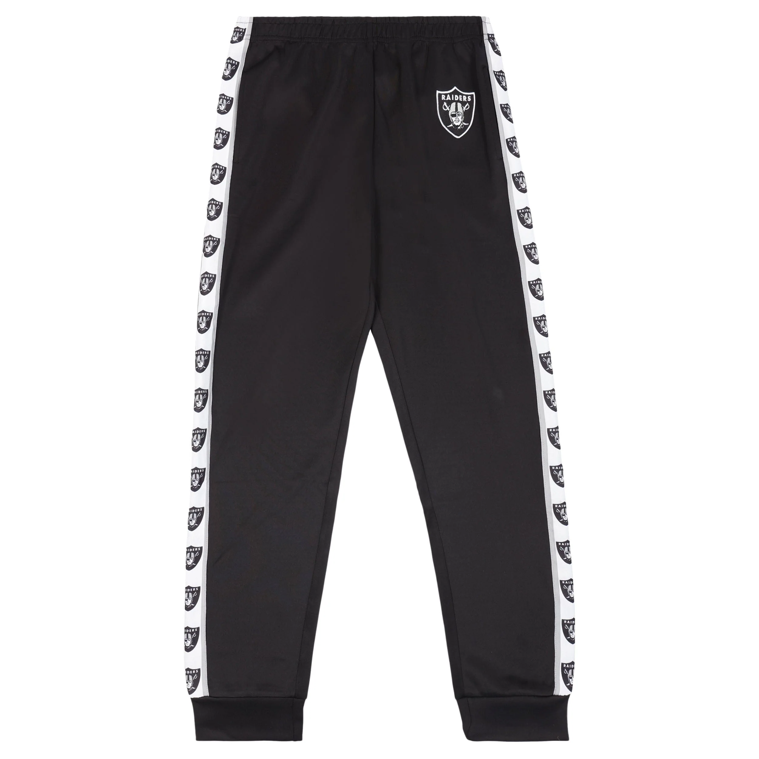 Las Vegas Raiders NFL Mens Stripe Logo Track Pants - Image 4