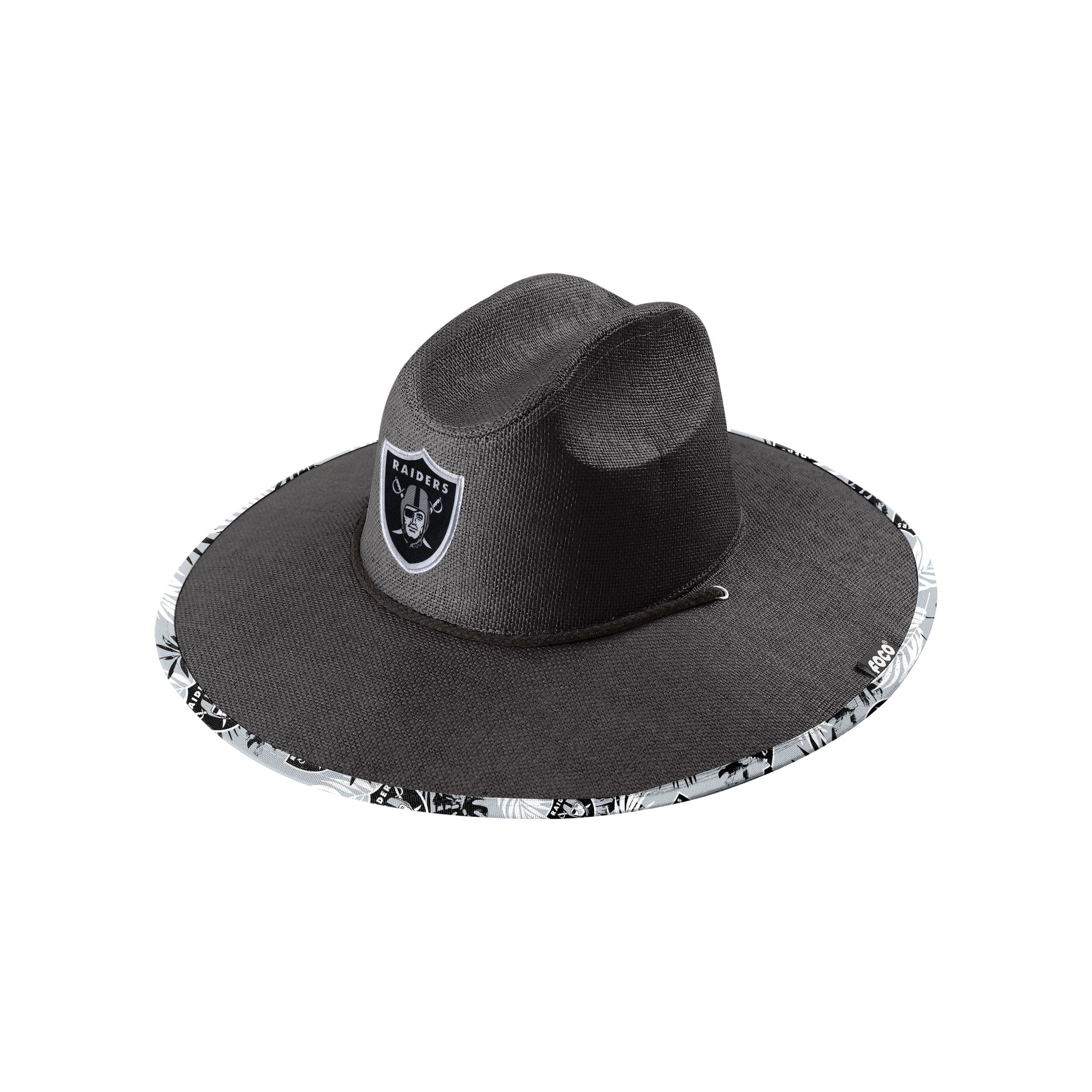 Las Vegas Raiders NFL Team Color Straw Hat - Image 3