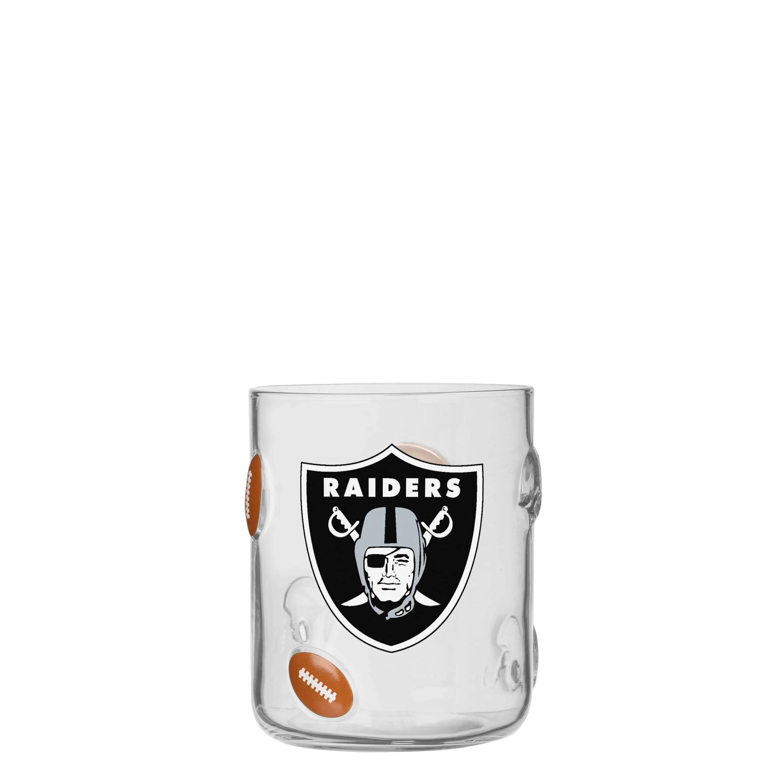 Las Vegas Raiders NFL Team Logo 17 oz Glass Cup (PREORDER - SHIPS MID JUNE)