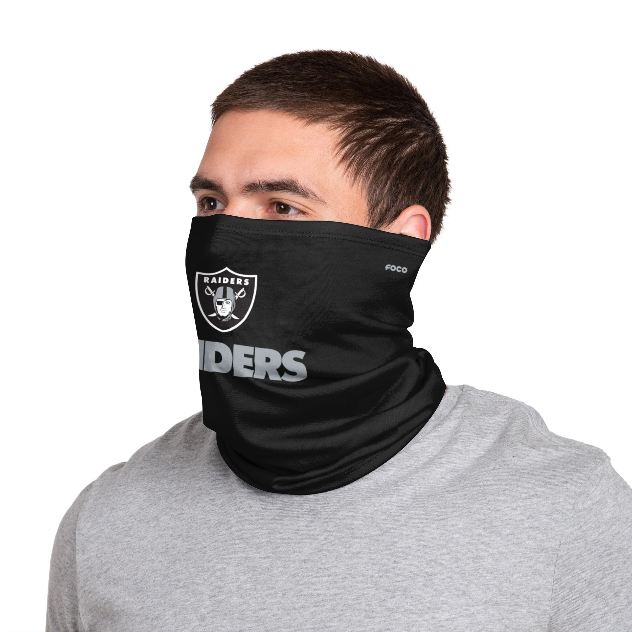 Las Vegas Raiders NFL Team Logo Stitched Gaiter Scarf - Image 4