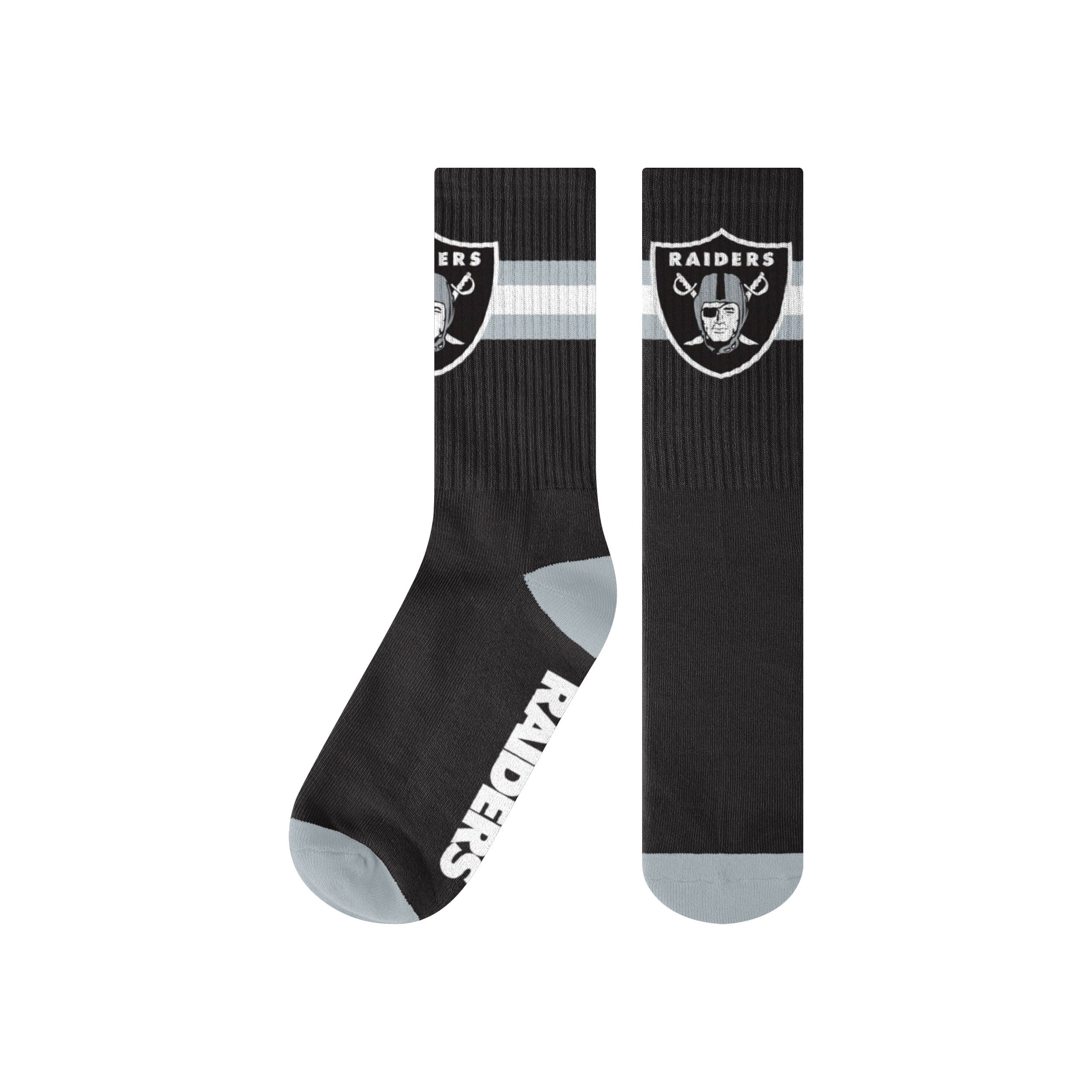 Las Vegas Raiders NFL Team Stripe Crew Socks - Image 2