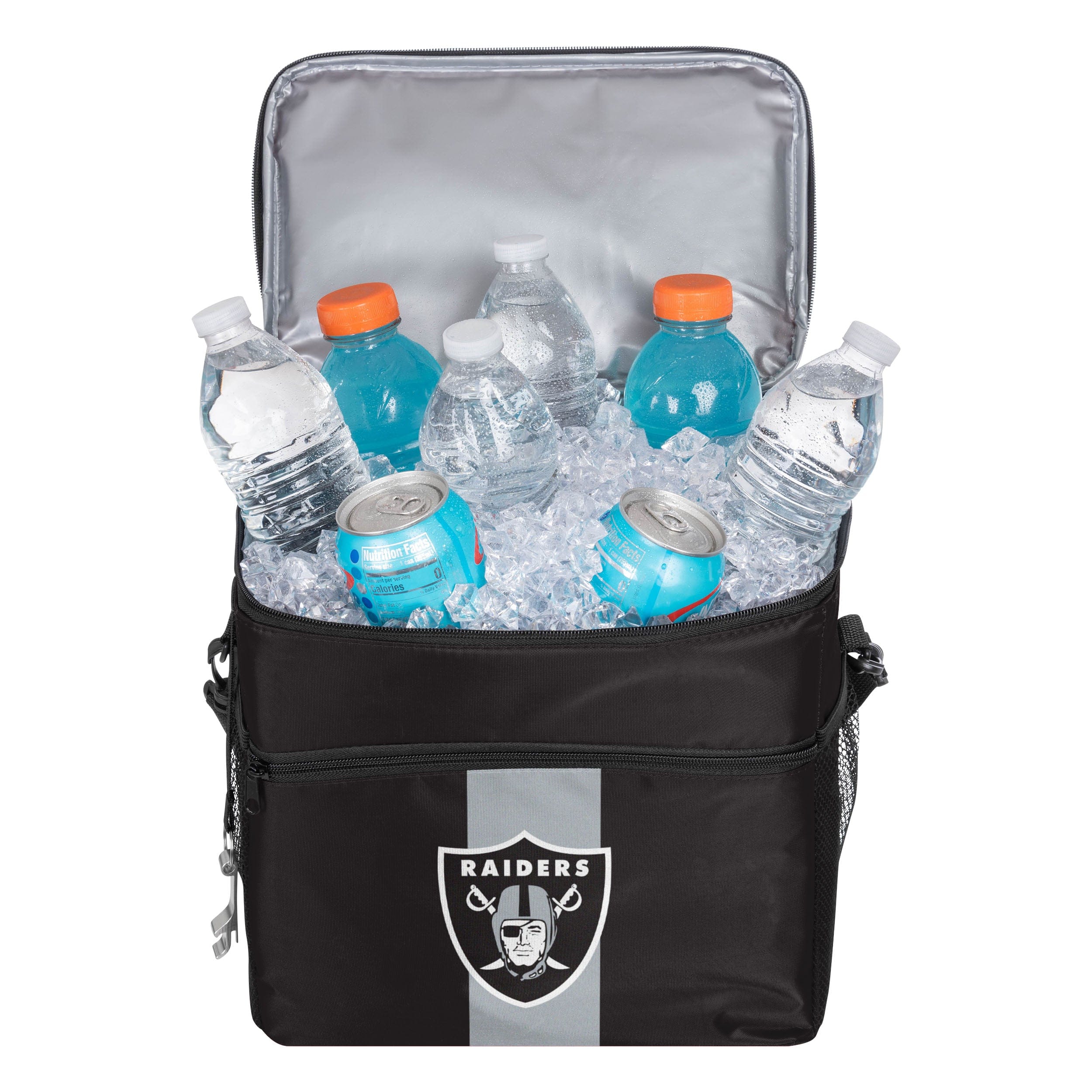 Las Vegas Raiders NFL Team Stripe Tailgate 24 Pack Cooler - Image 3