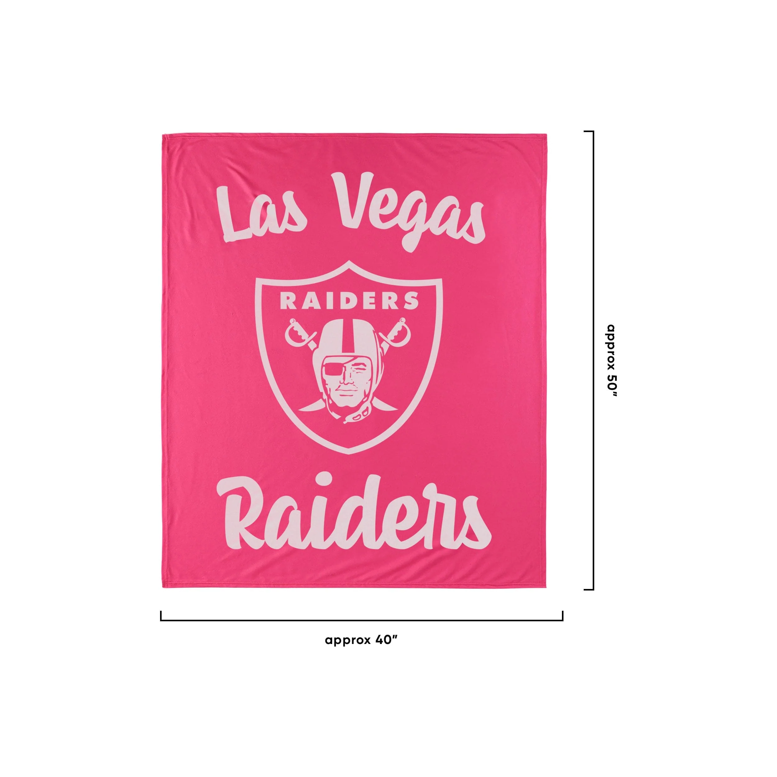 Las Vegas Raiders NFL Throw Blanket With Plush Unicorn - Image 2