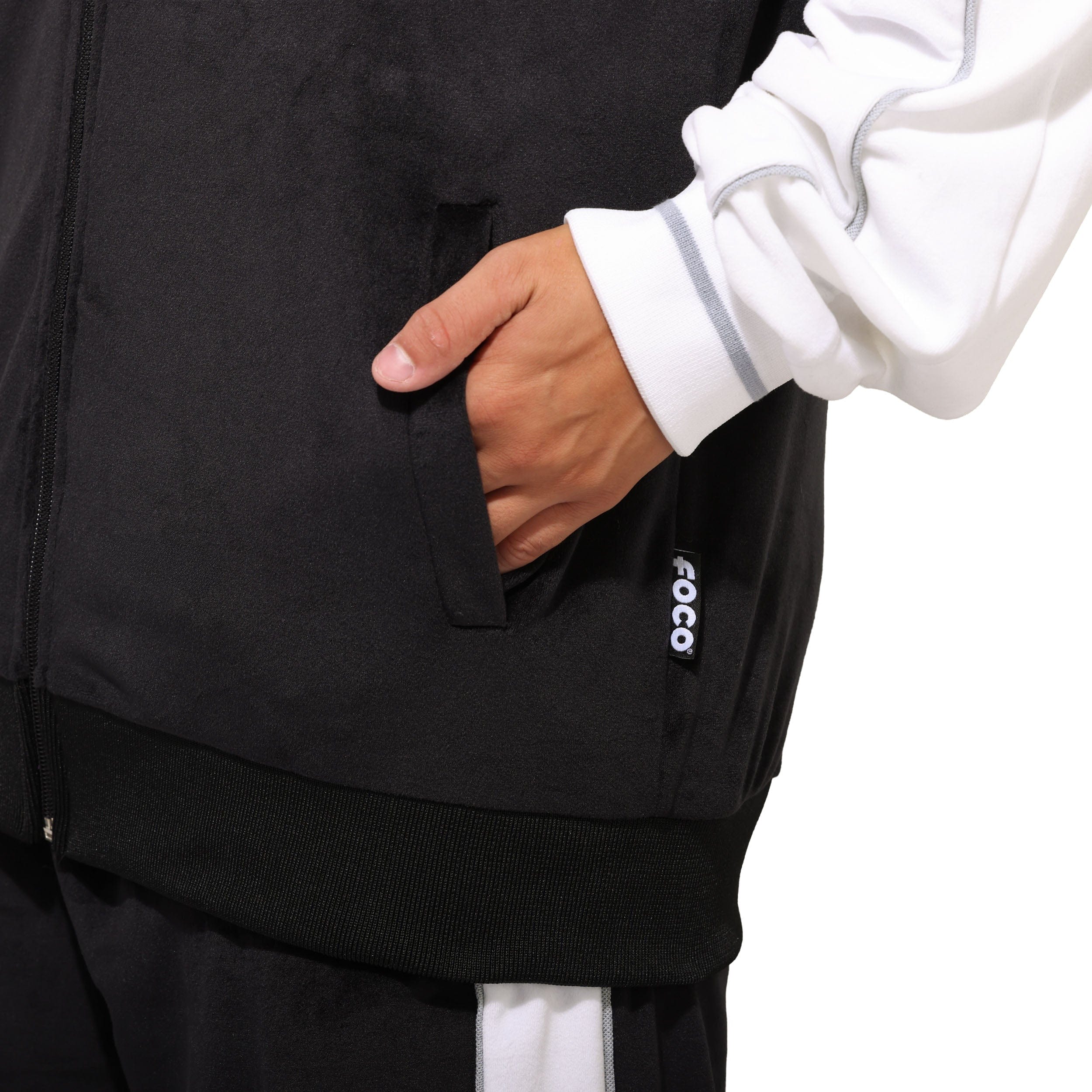 Las Vegas Raiders NFL Two Tone Velour Zip Up Top - Image 4