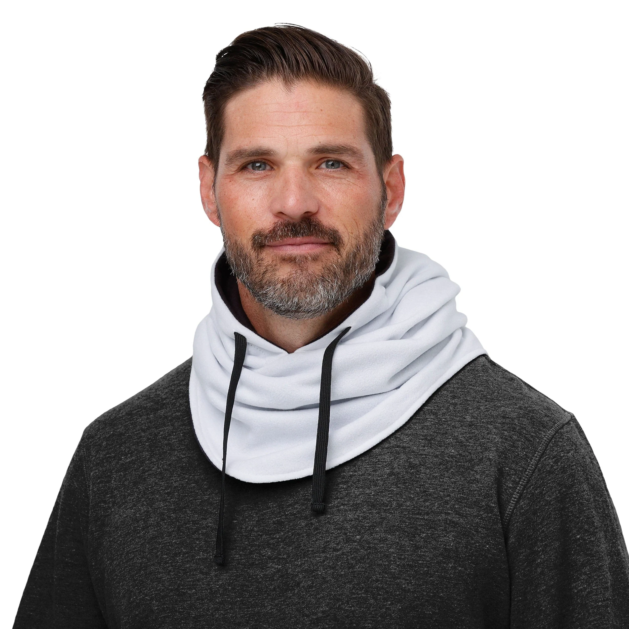 Las Vegas Raiders NFL White Drawstring Hooded Gaiter - Image 4