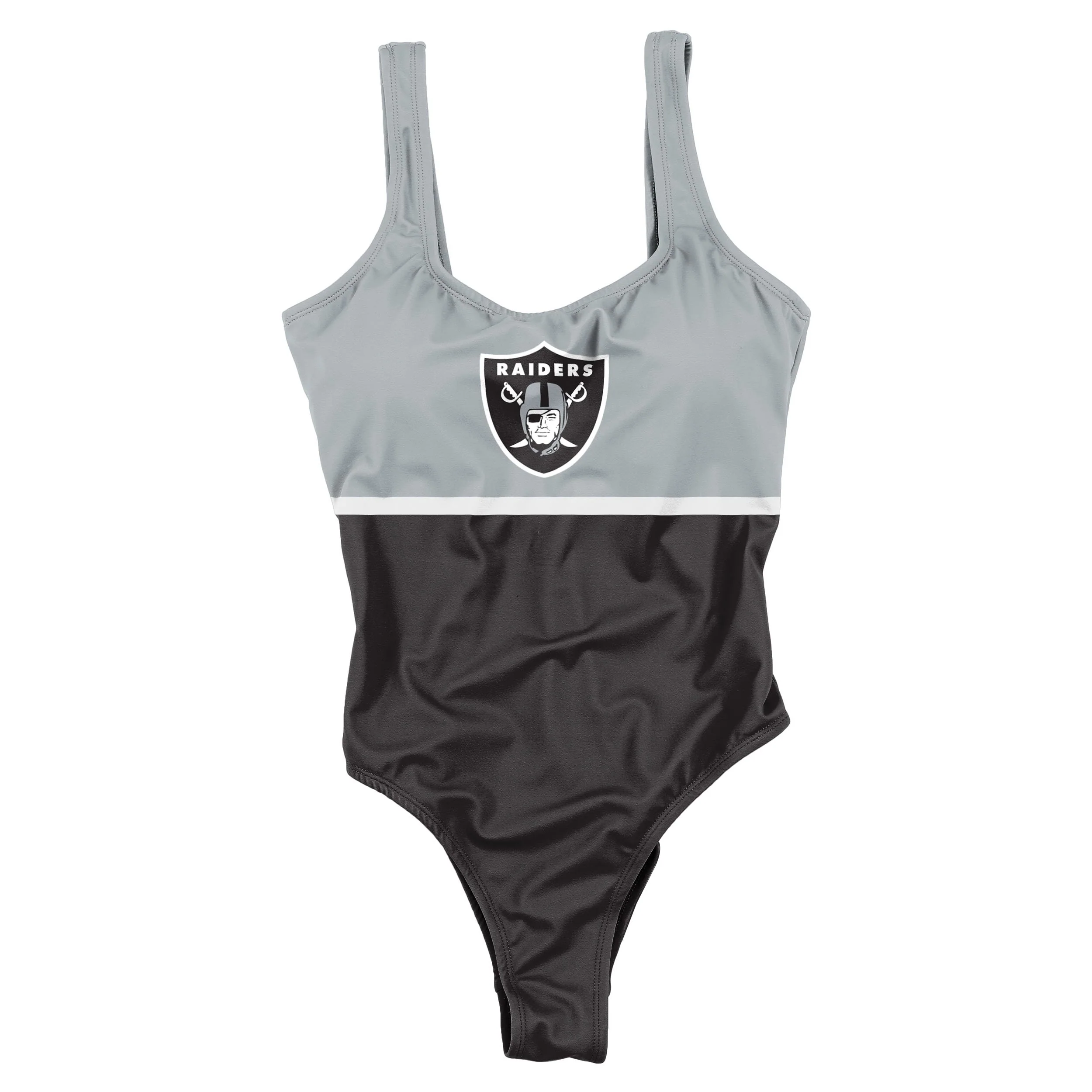 Las Vegas Raiders NFL Womens Beach Day One Piece Bathing Suit - Image 3