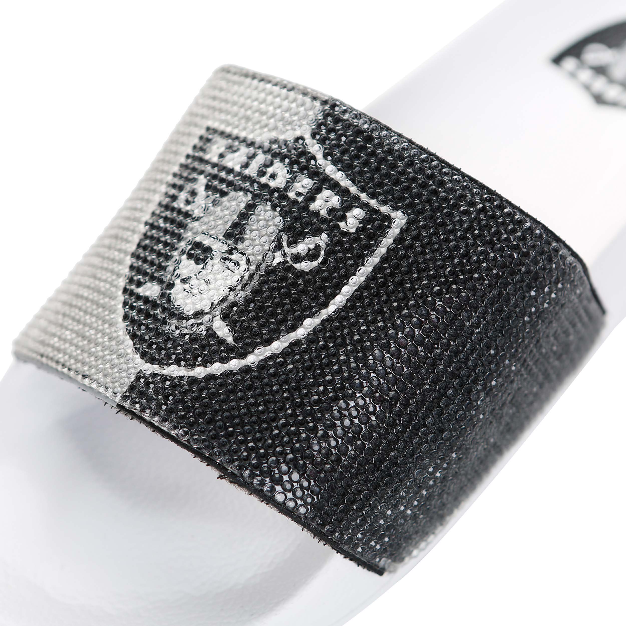 Las Vegas Raiders NFL Womens Big Logo Shimmer Slide - Image 3