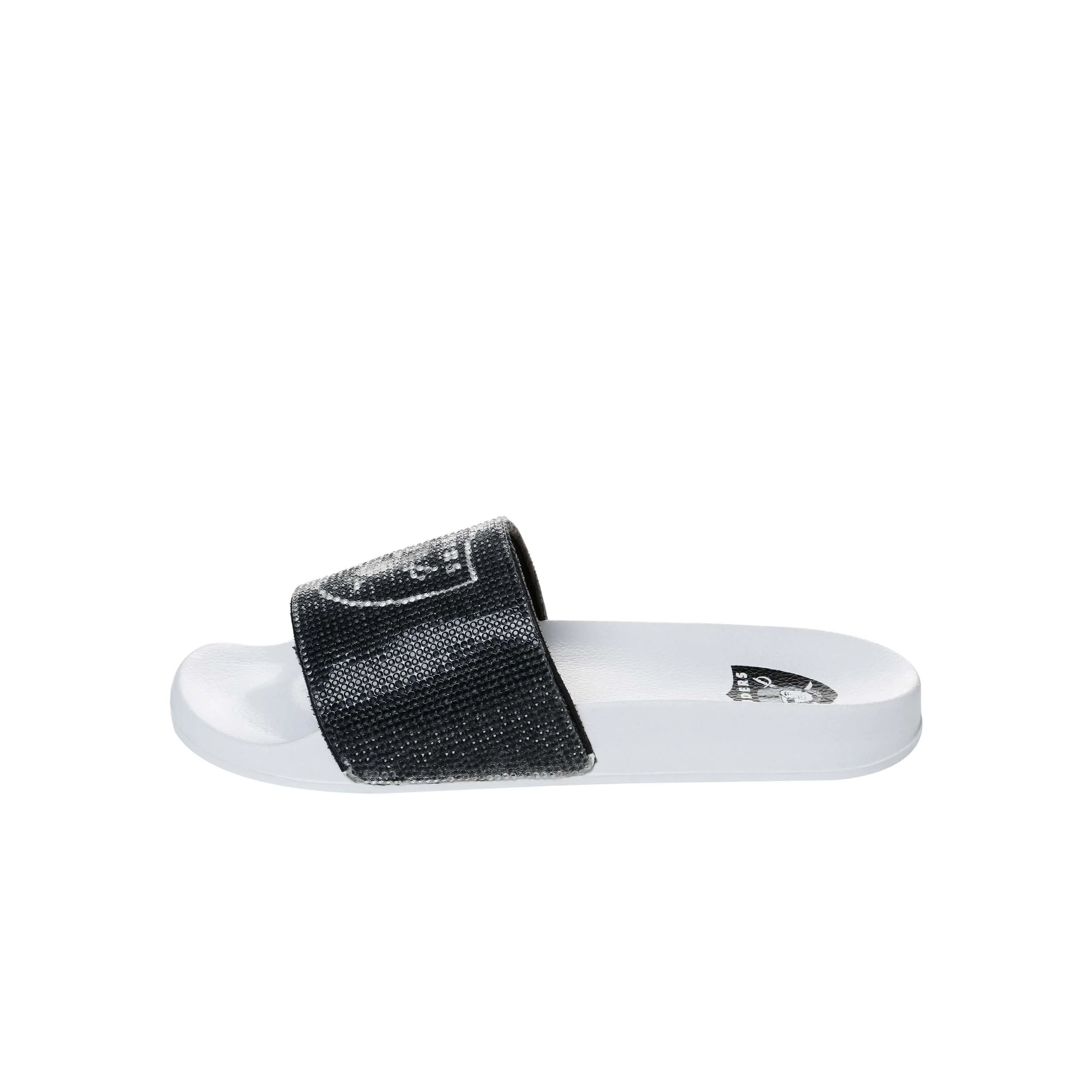 Las Vegas Raiders NFL Womens Big Logo Shimmer Slide - Image 4