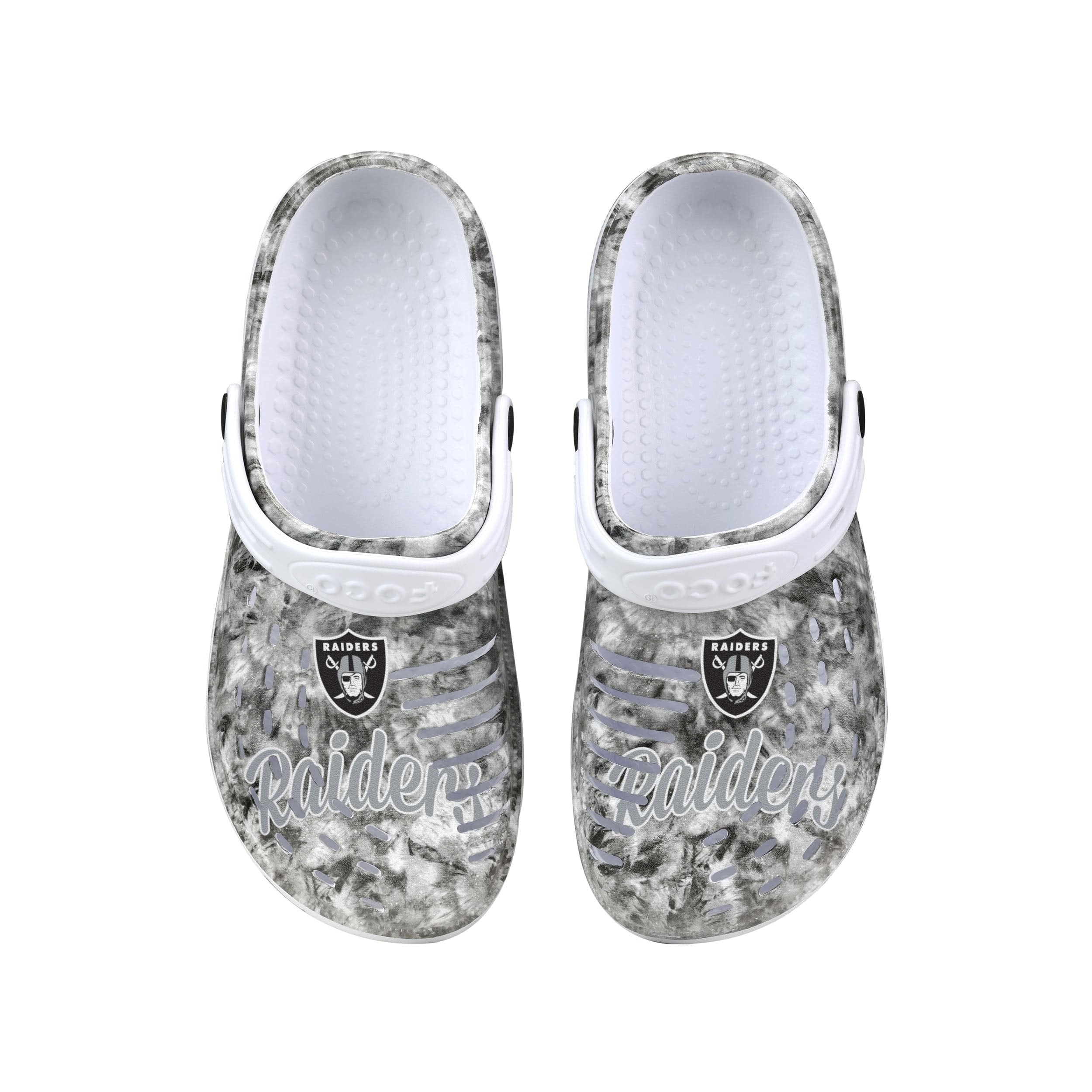 Las Vegas Raiders NFL Womens Cloudie Clog With Strap - Image 4