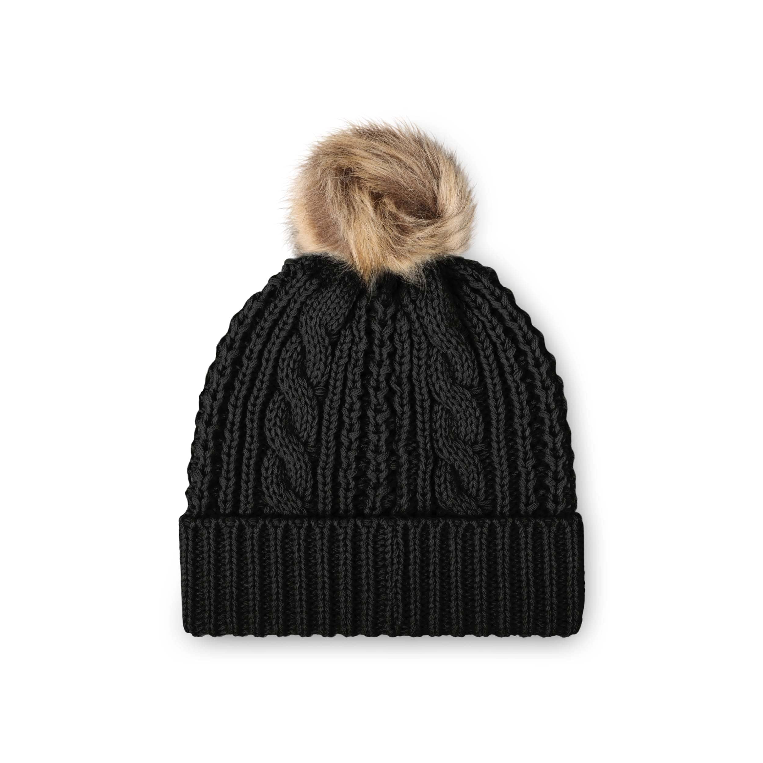 Las Vegas Raiders NFL Womens Faux Fur Pom Beanie - Image 2