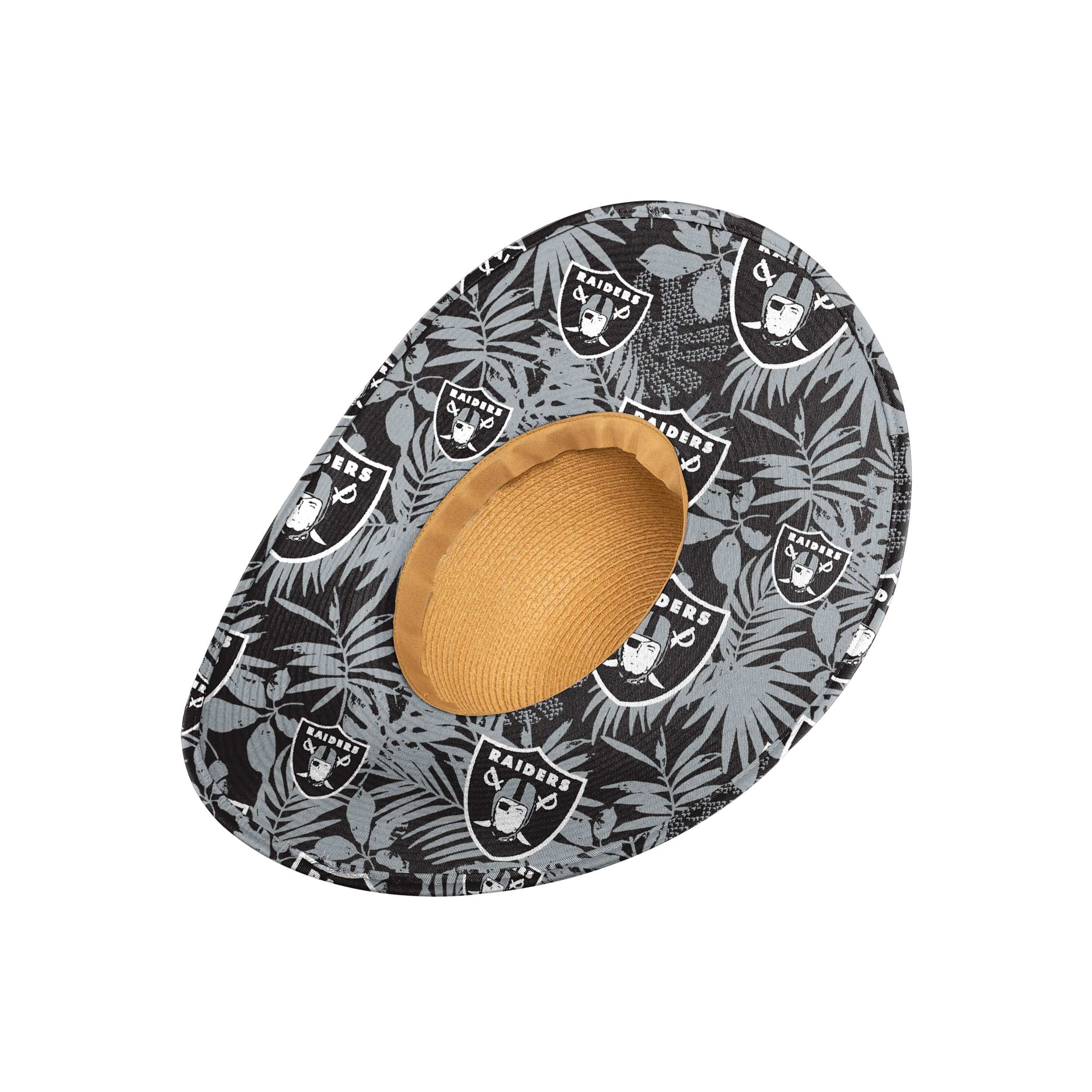 Las Vegas Raiders NFL Womens Floral Straw Hat - Image 2