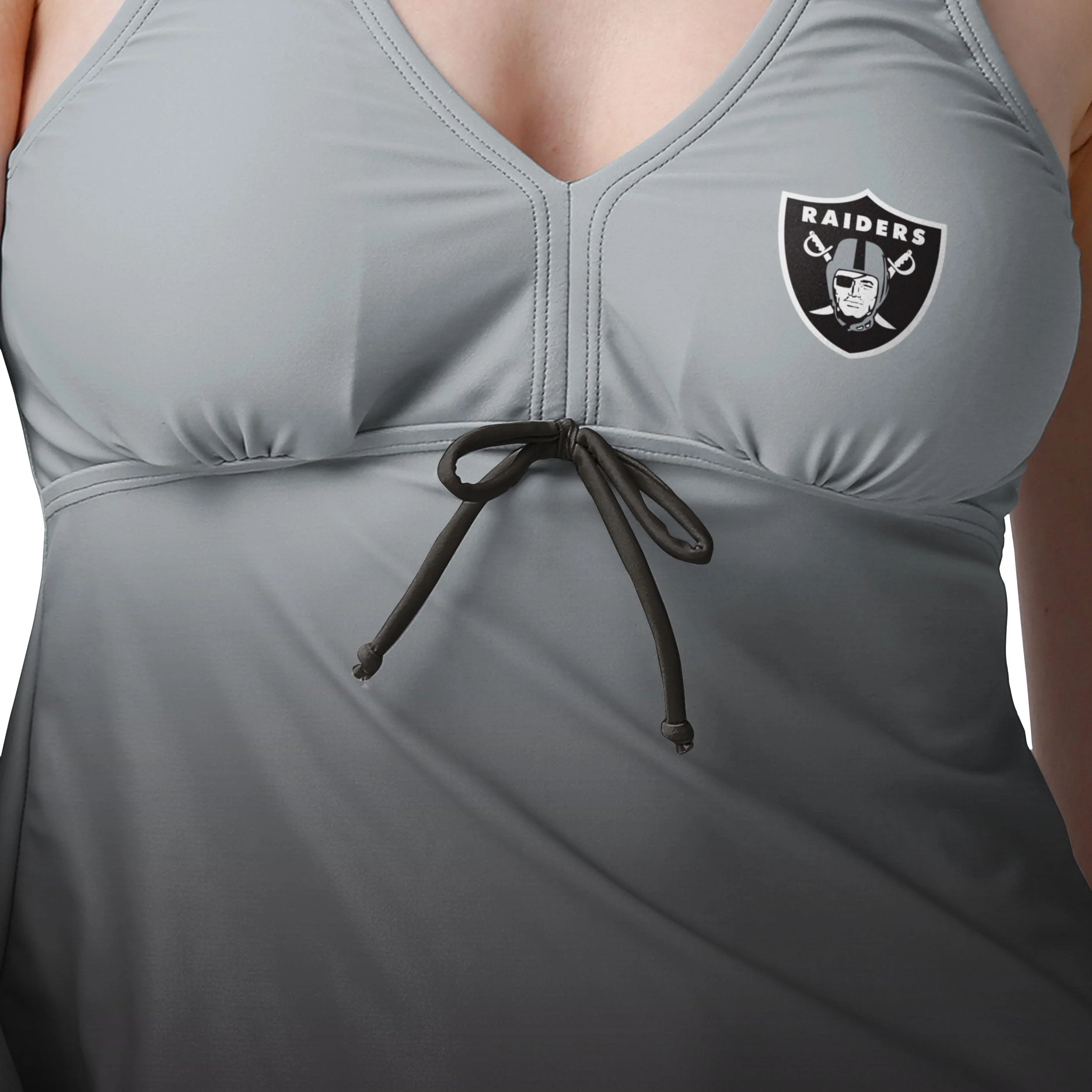 Las Vegas Raiders NFL Womens Gametime Gradient Tankini - Image 3