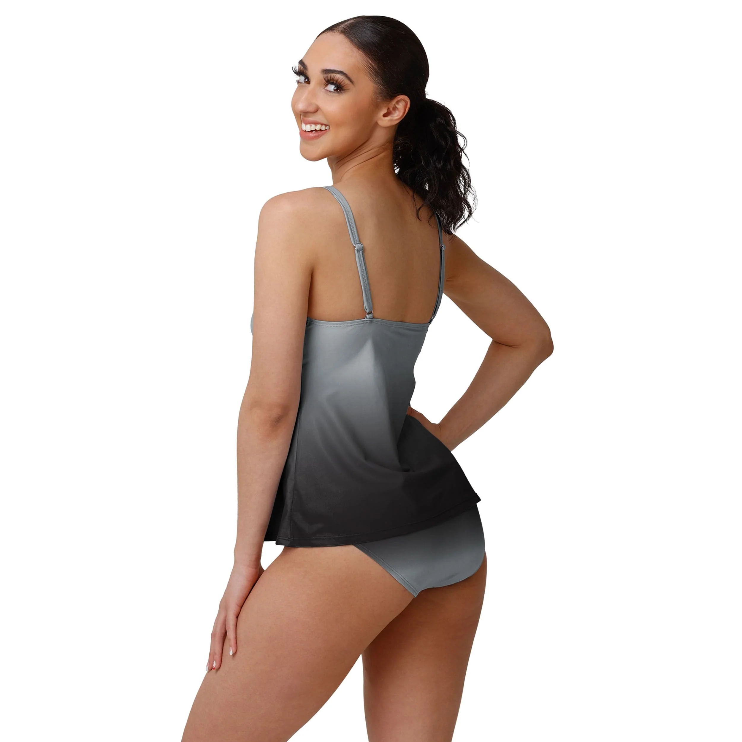 Las Vegas Raiders NFL Womens Gametime Gradient Tankini - Image 4