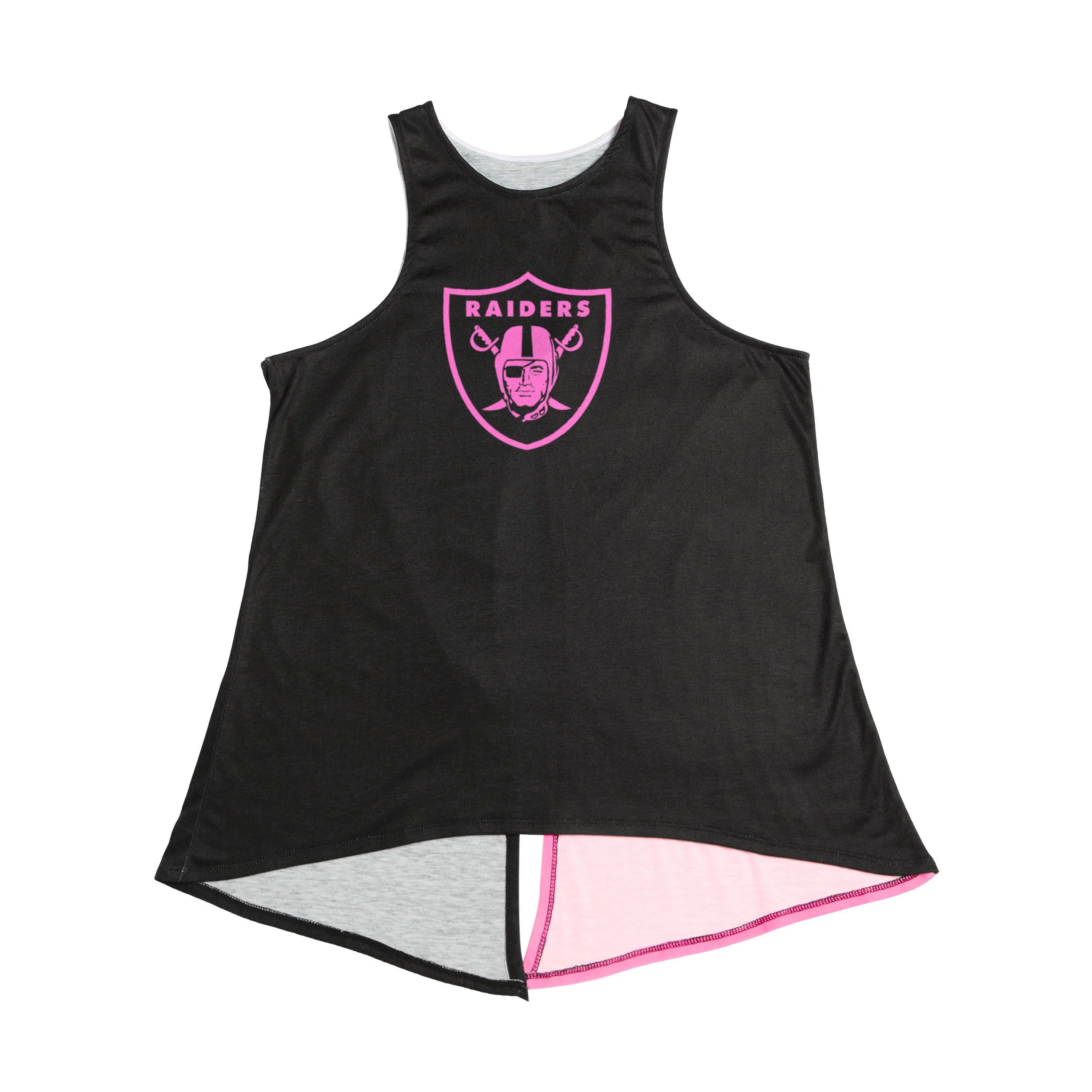 Las Vegas Raiders NFL Womens Highlights Tie-Breaker Sleeveless Top - Image 4