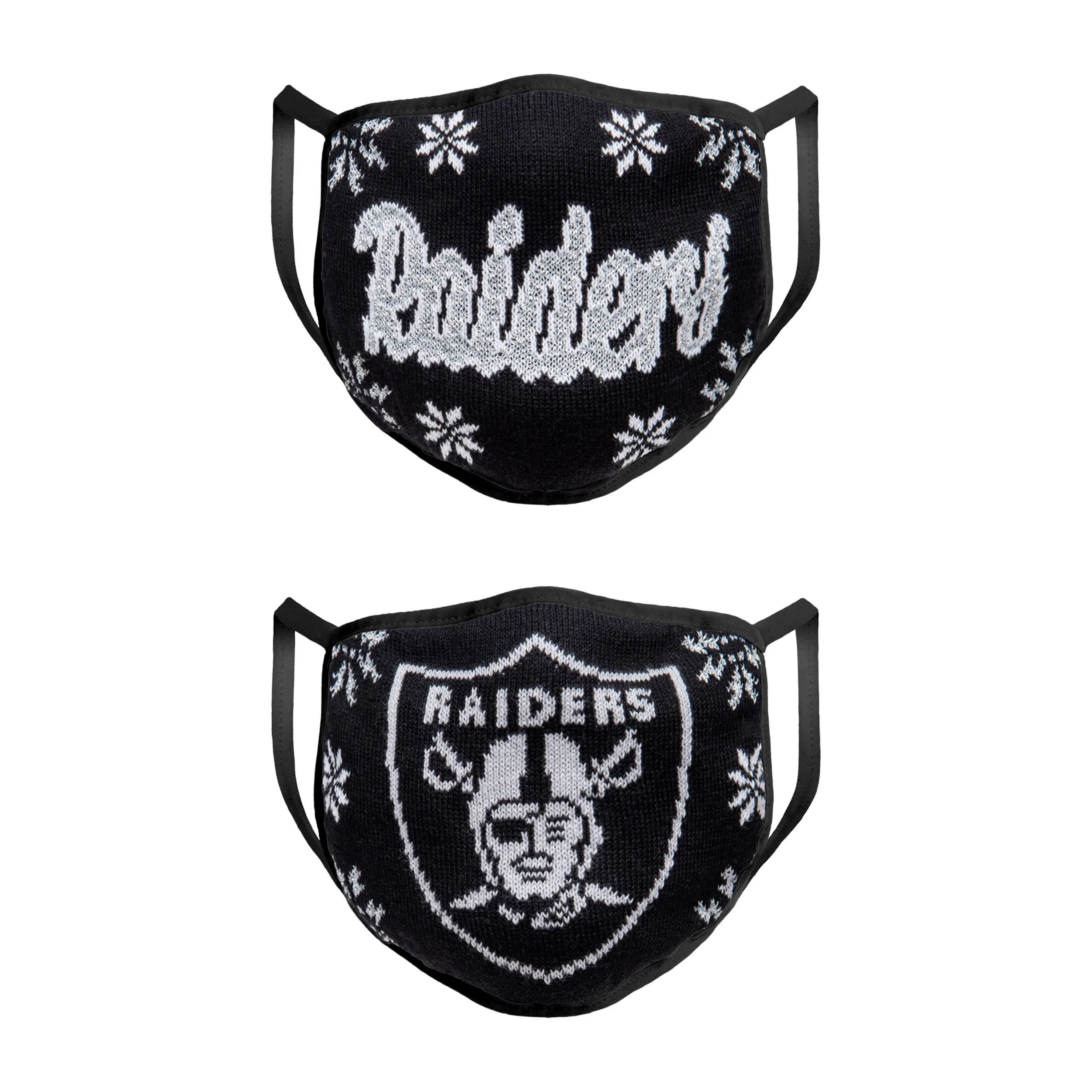 Las Vegas Raiders NFL Womens Knit 2 Pack Face Cover