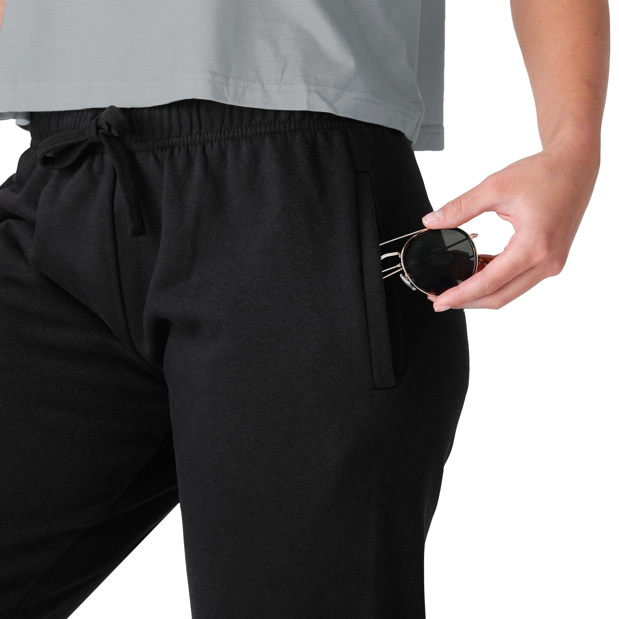 Las Vegas Raiders NFL Womens Script Wordmark Black Joggers - Image 3