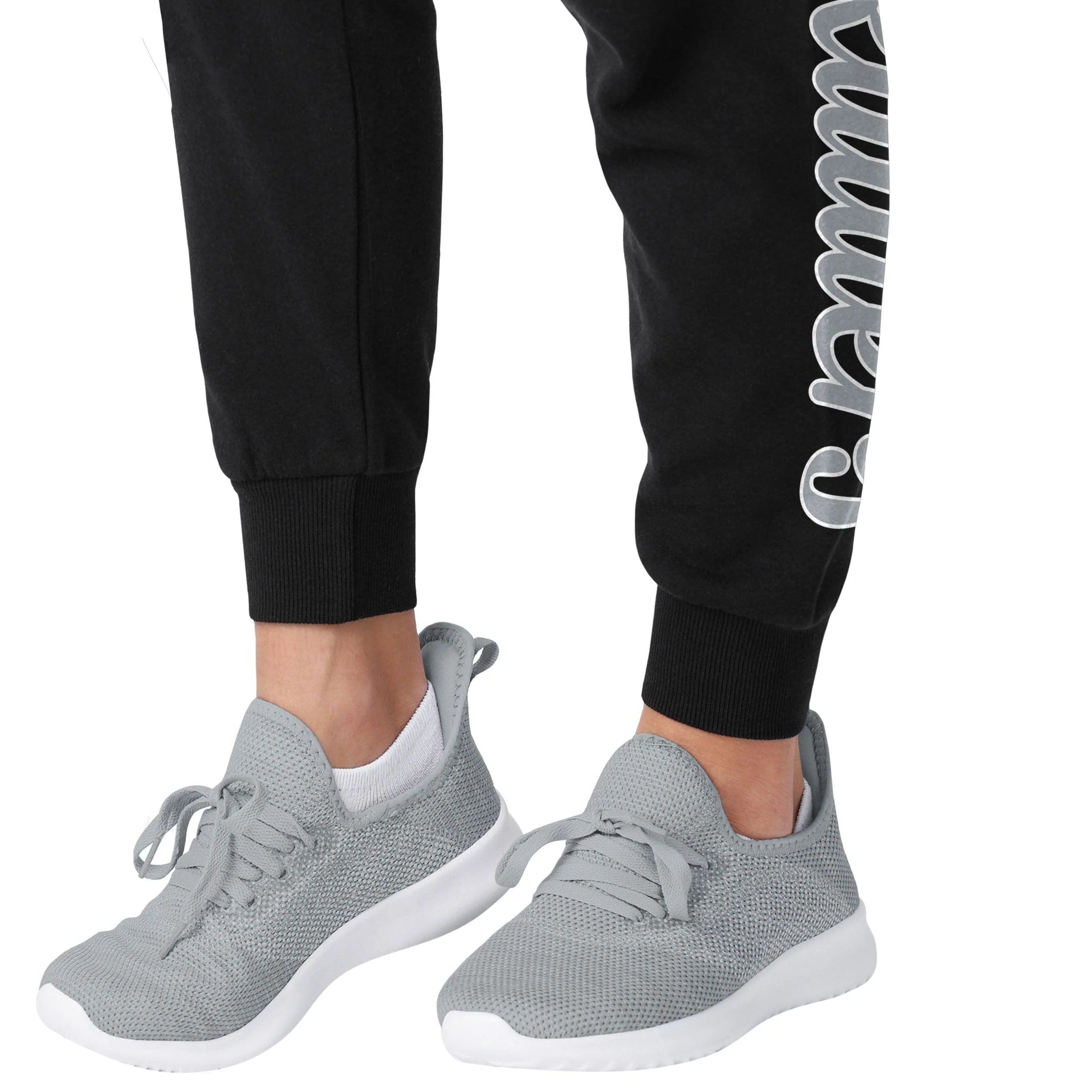 Las Vegas Raiders NFL Womens Script Wordmark Black Joggers - Image 4