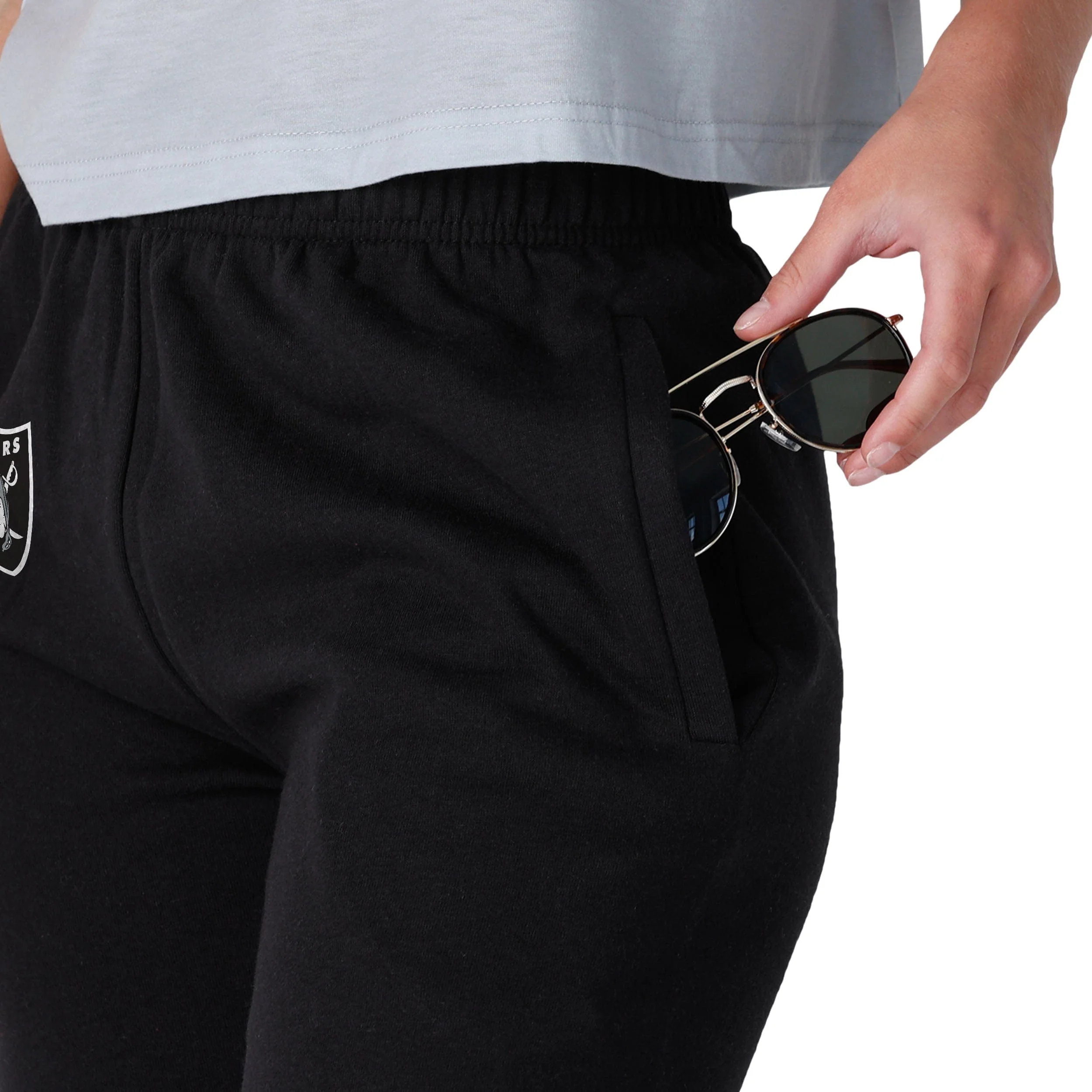Las Vegas Raiders NFL Womens Script Wordmark Team Color Sweatpants - Image 3