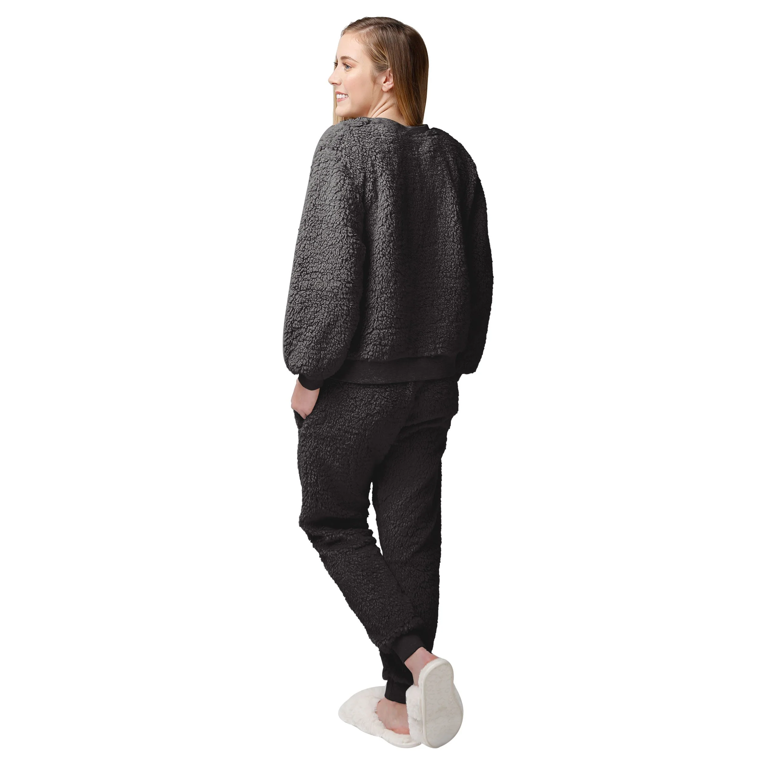 Las Vegas Raiders NFL Womens Sherpa Lounge Set - Image 2