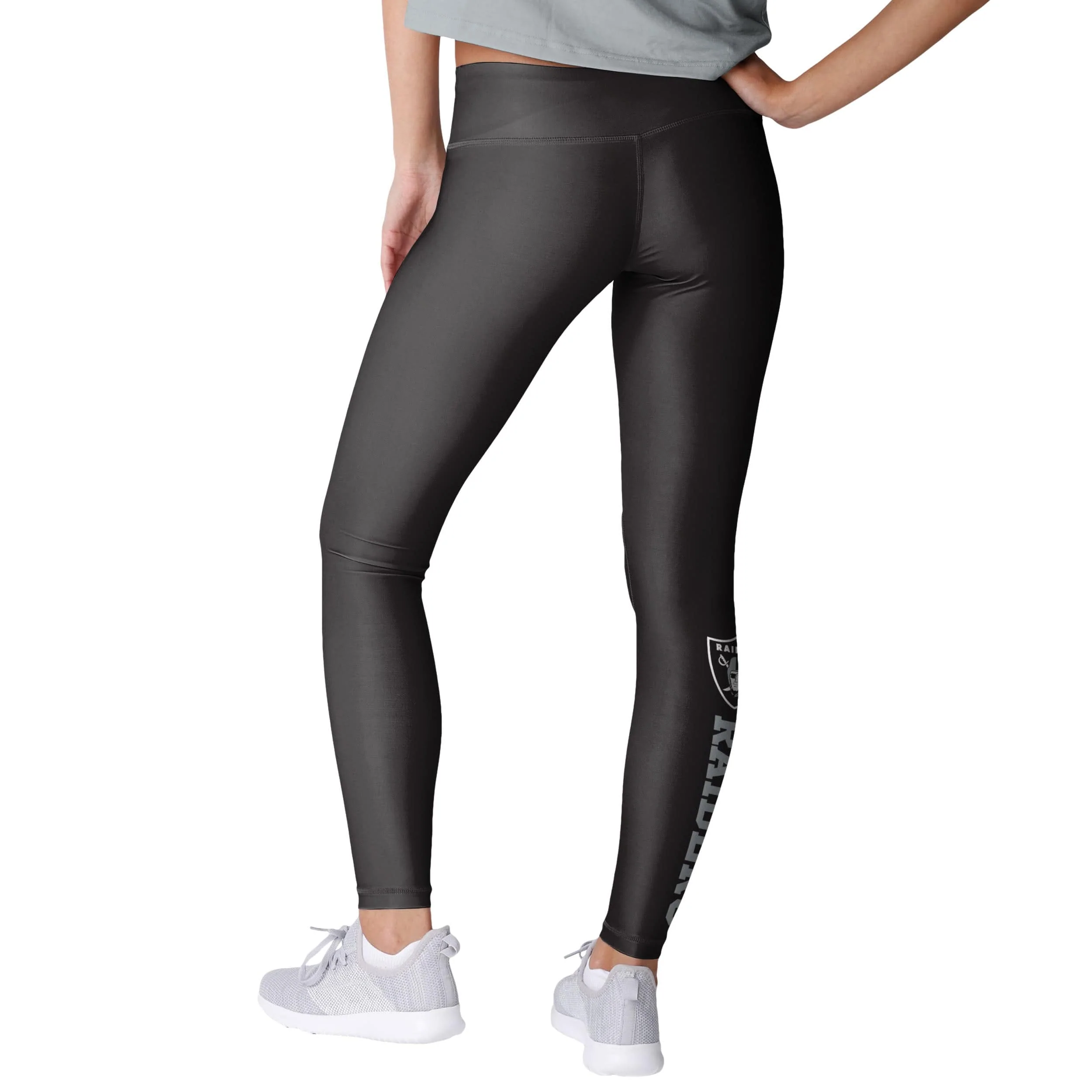 Las Vegas Raiders NFL Womens Solid Wordmark Leggings - Image 2