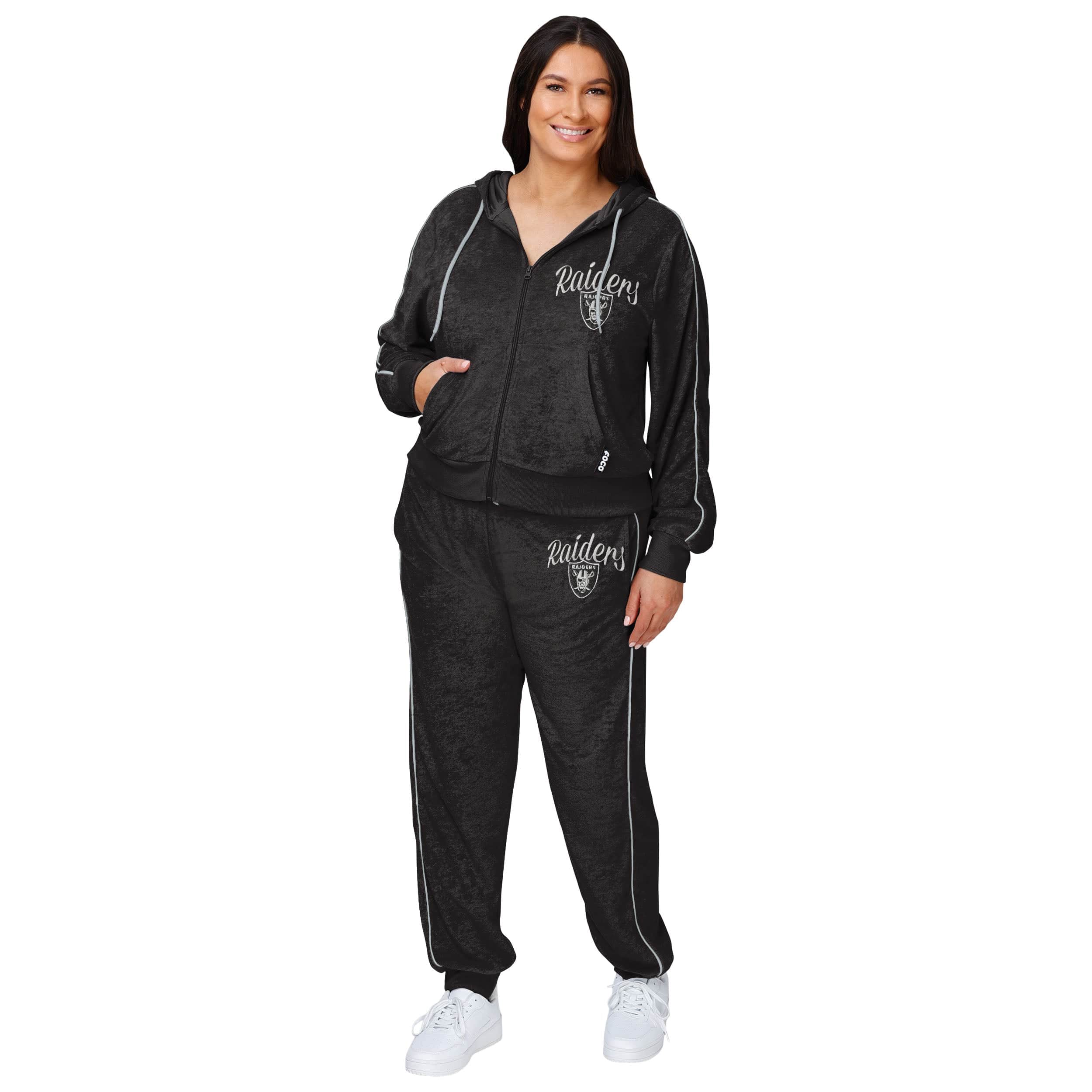 Las Vegas Raiders NFL Womens Terry Knit Joggers - Image 5