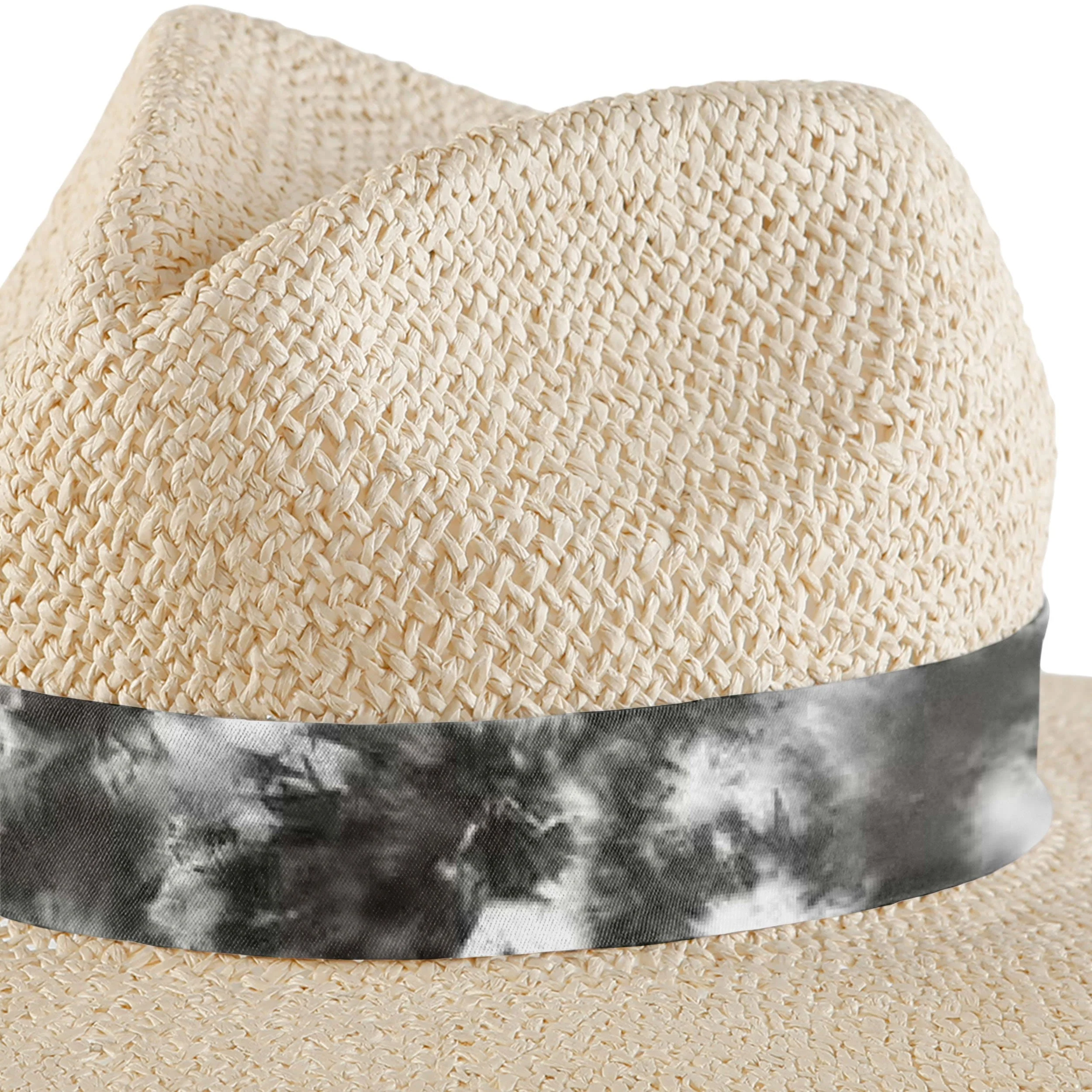 Las Vegas Raiders NFL Womens Tie-Dye Ribbon Straw Hat - Image 3