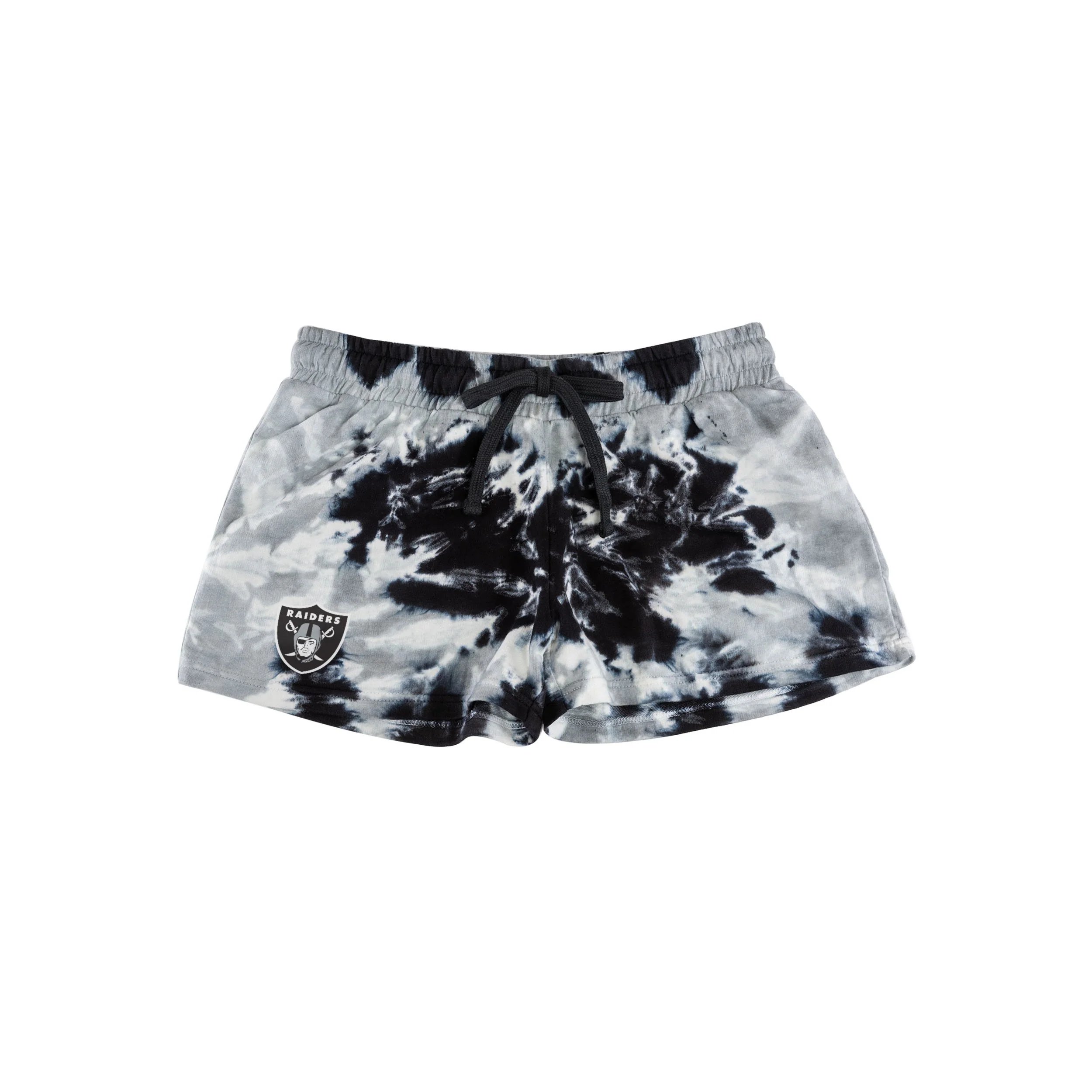 Las Vegas Raiders NFL Womens Tie-Dye Rush Lounge Shorts - Image 3