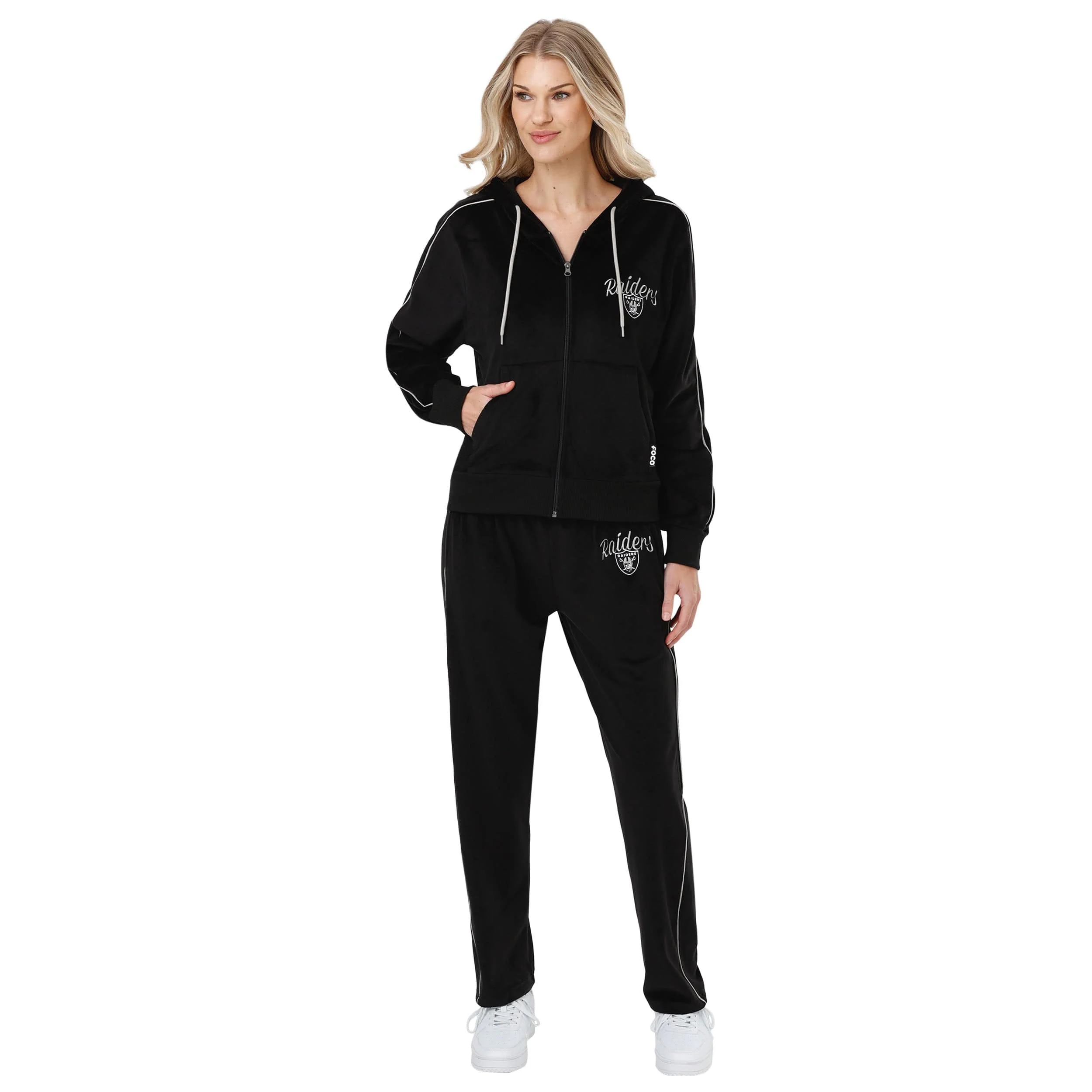 Las Vegas Raiders NFL Womens Velour Pants - Image 5
