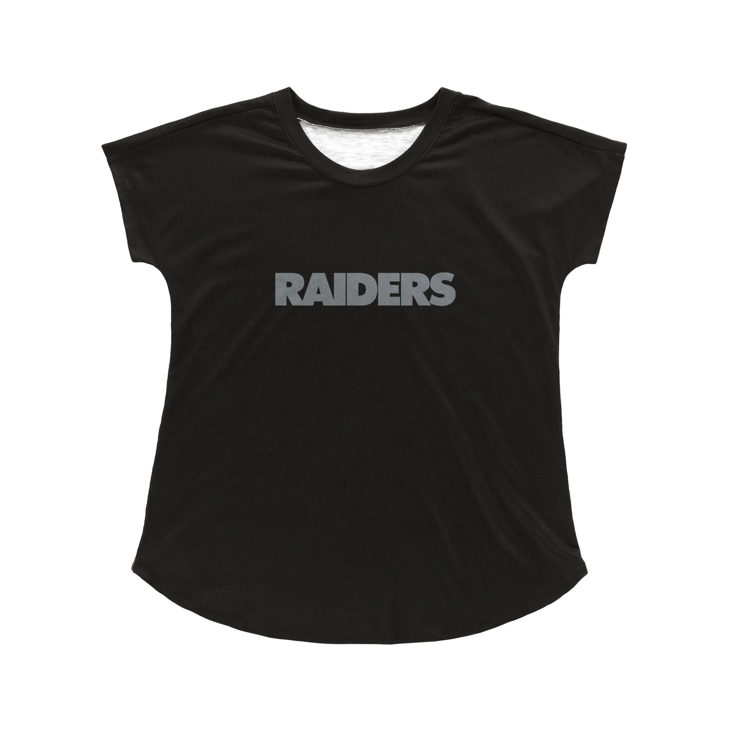 Las Vegas Raiders NFL Womens Wordmark Black Tunic Top - Image 3