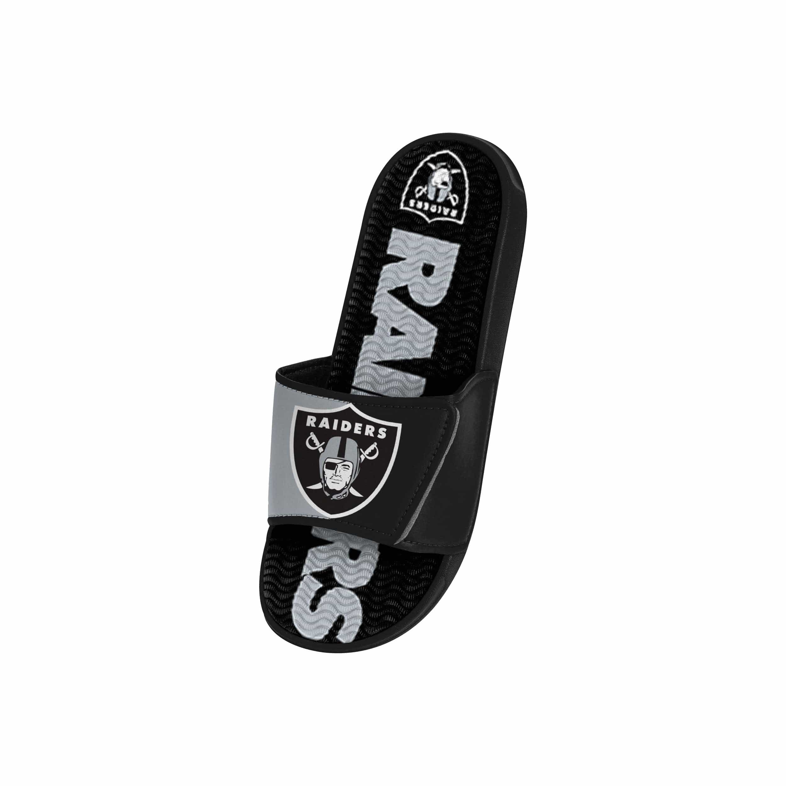 Las Vegas Raiders NFL Youth Colorblock Big Logo Gel Slide - Image 3